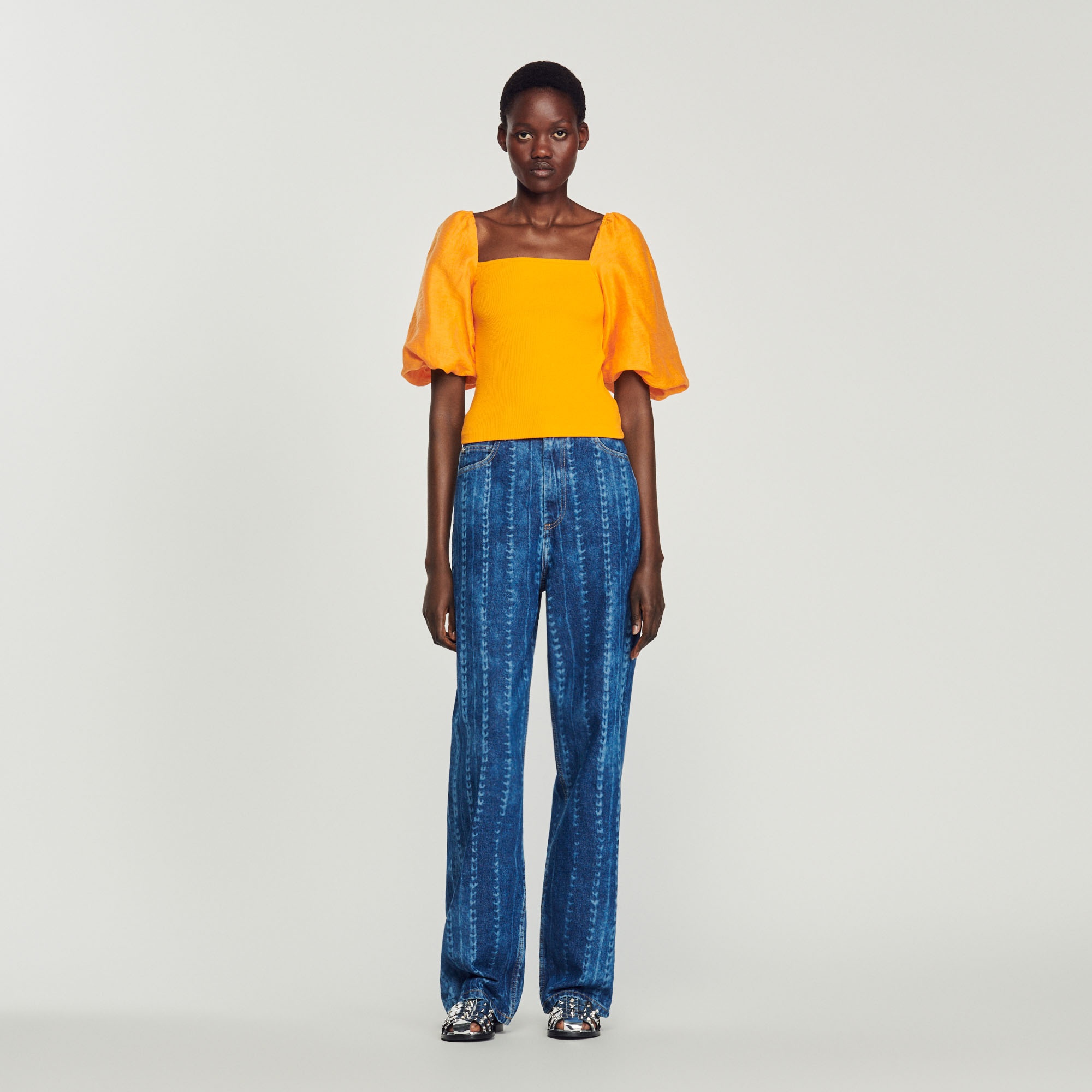 Dual fabric top - 3