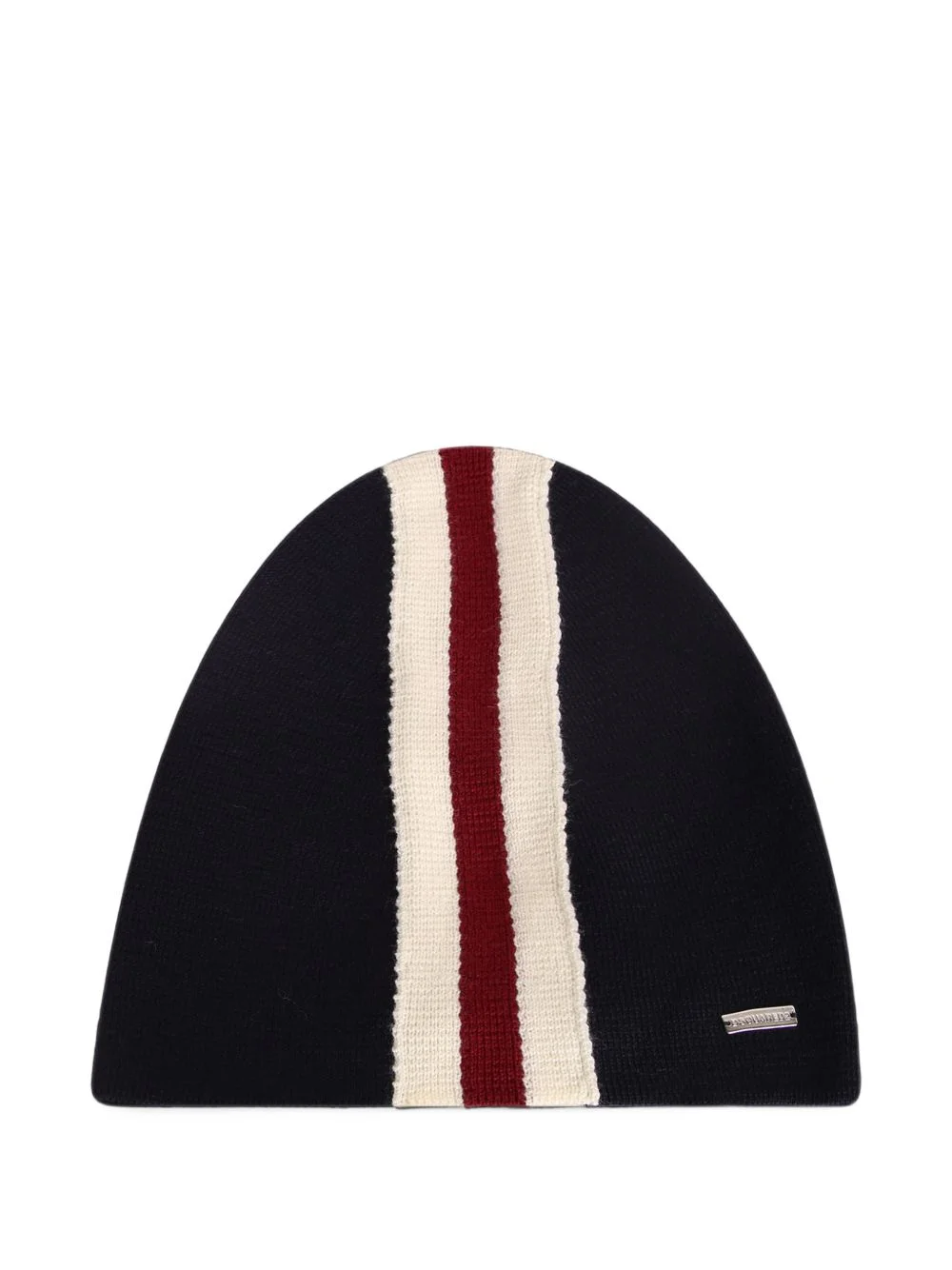 stripe-detail beanie hat - 1