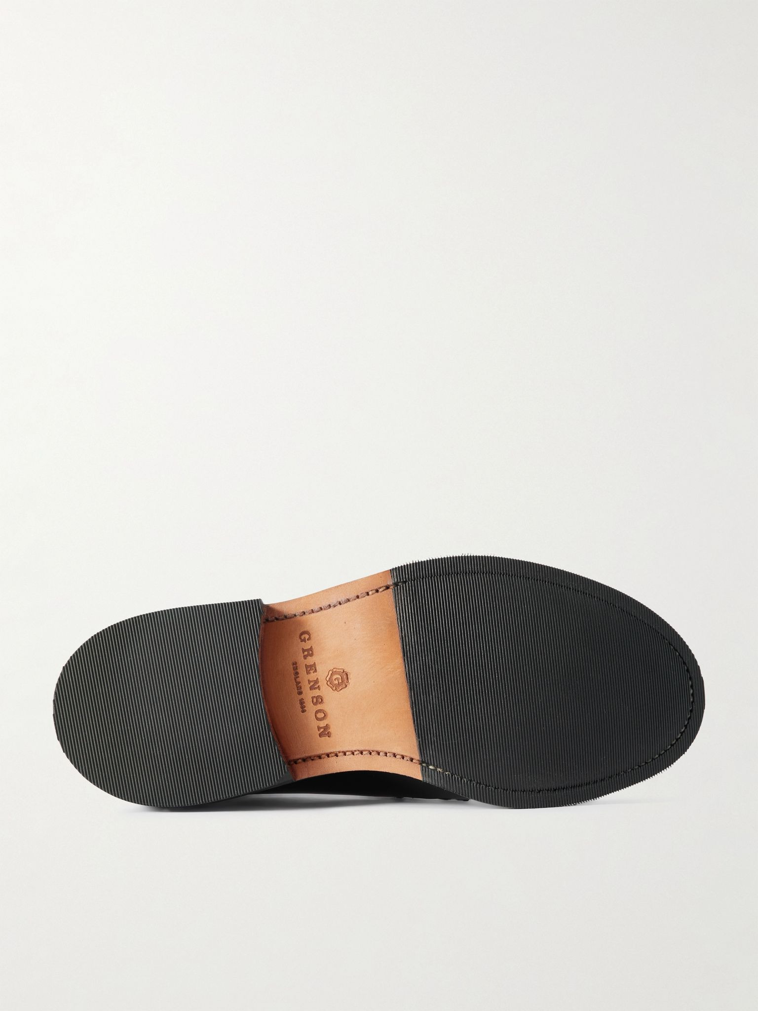 Camden Polished-Leather Derby Shoes Black - 3