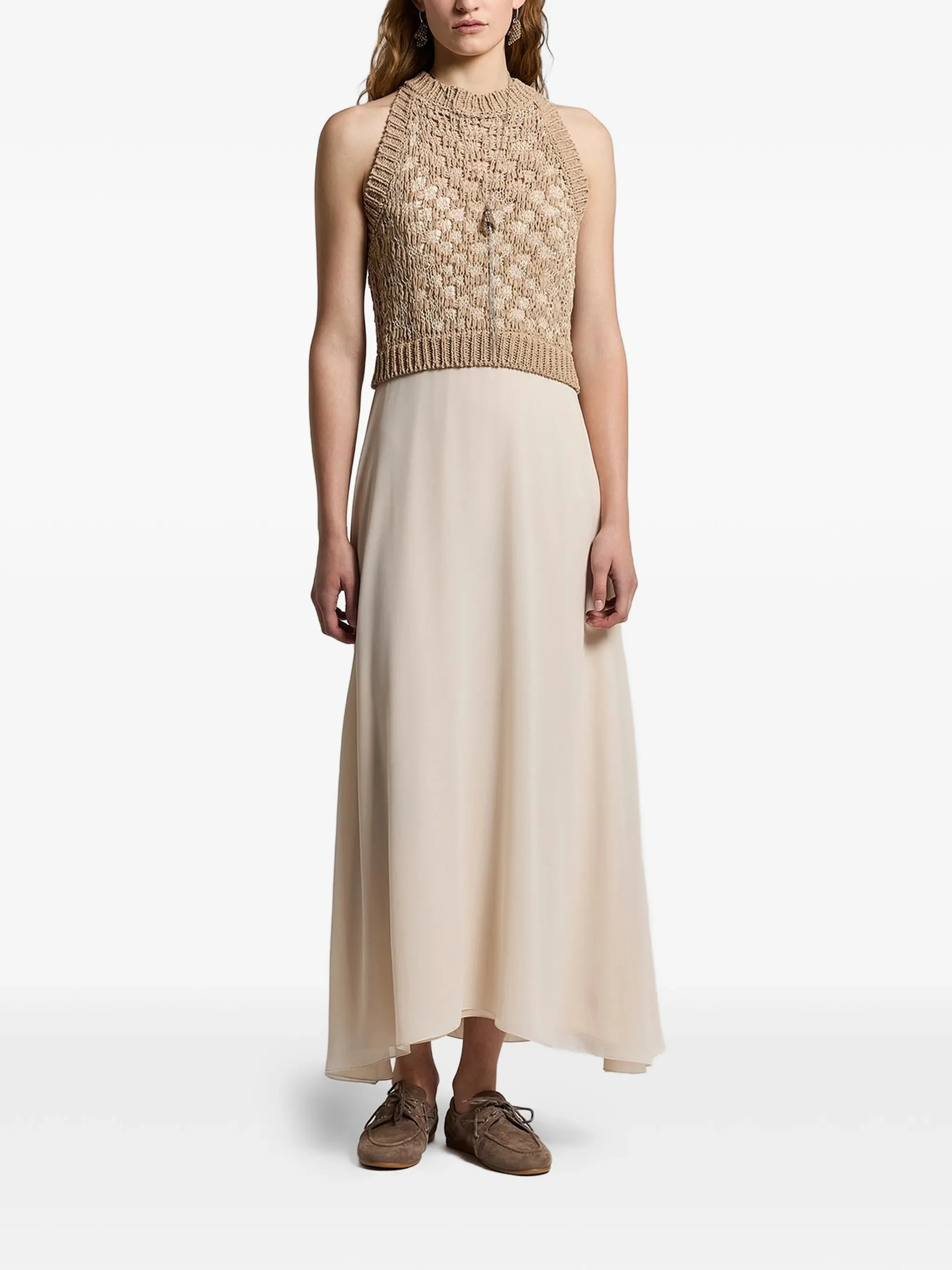 Peserico Crochet Midi Dress - 1