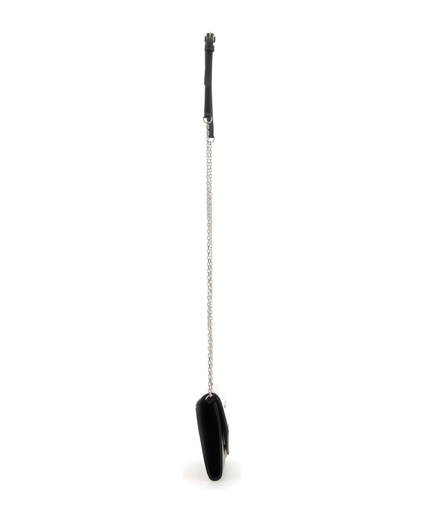 Black Leather Crossbody Bag - 4