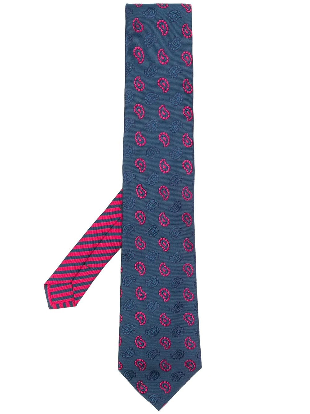 paisley embroidered tie - 1