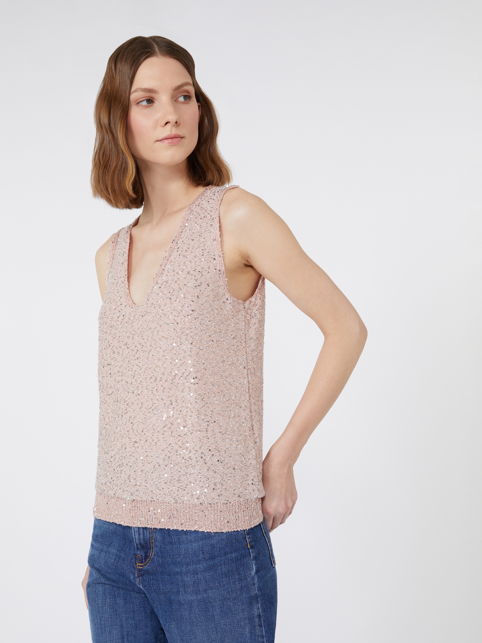 ACAICI Sequinned knitted top - 5