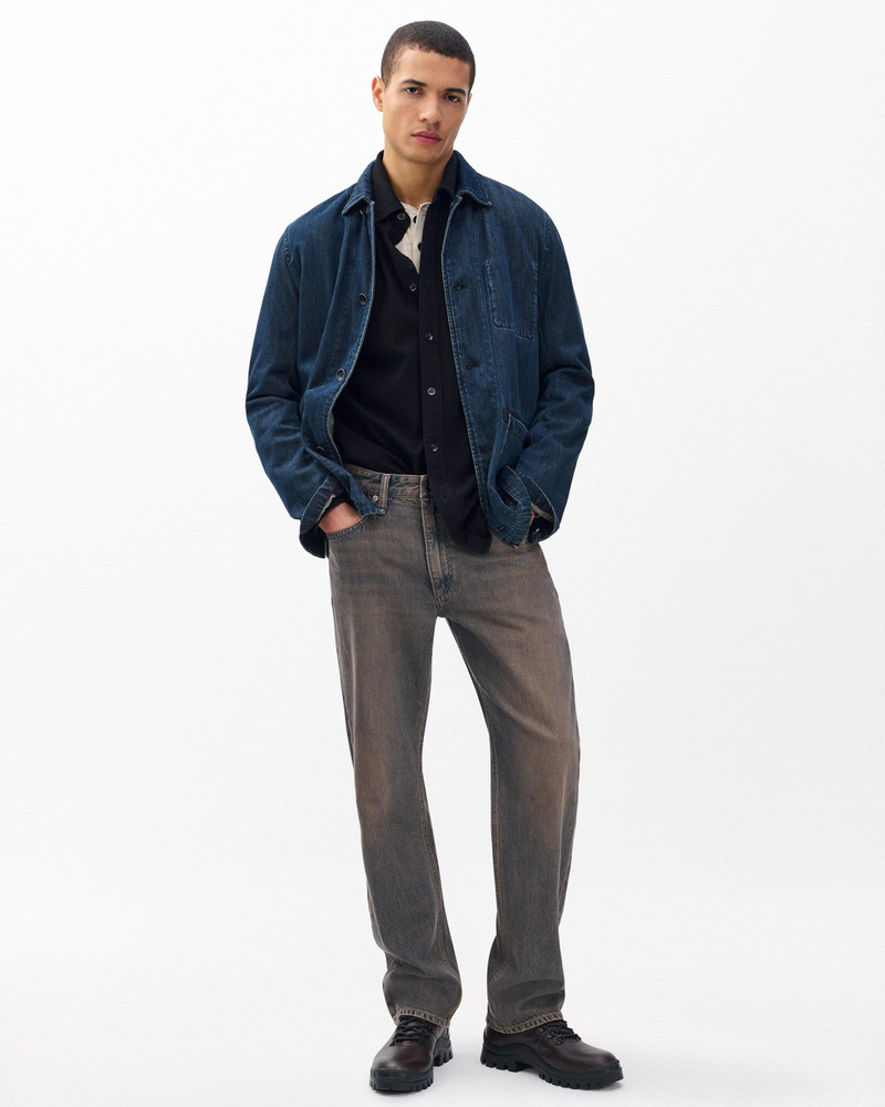 Fit 4 Straight Jeans Authentic Rigid in Infuse Ochre Blue 2