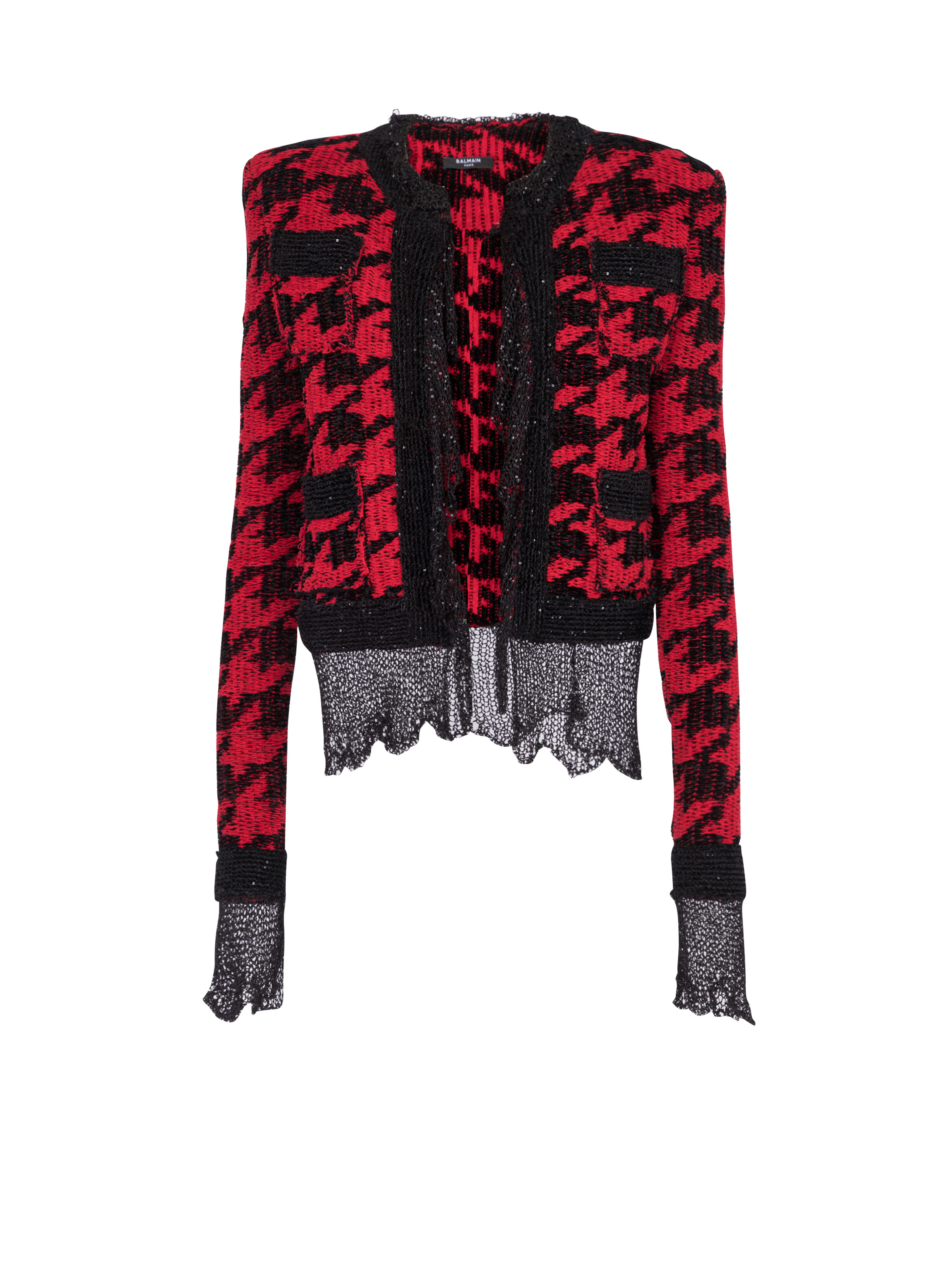 Knit destroyed jacket - 1
