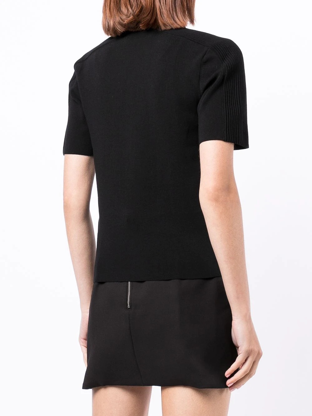 half-zip short-sleeved polo top - 4