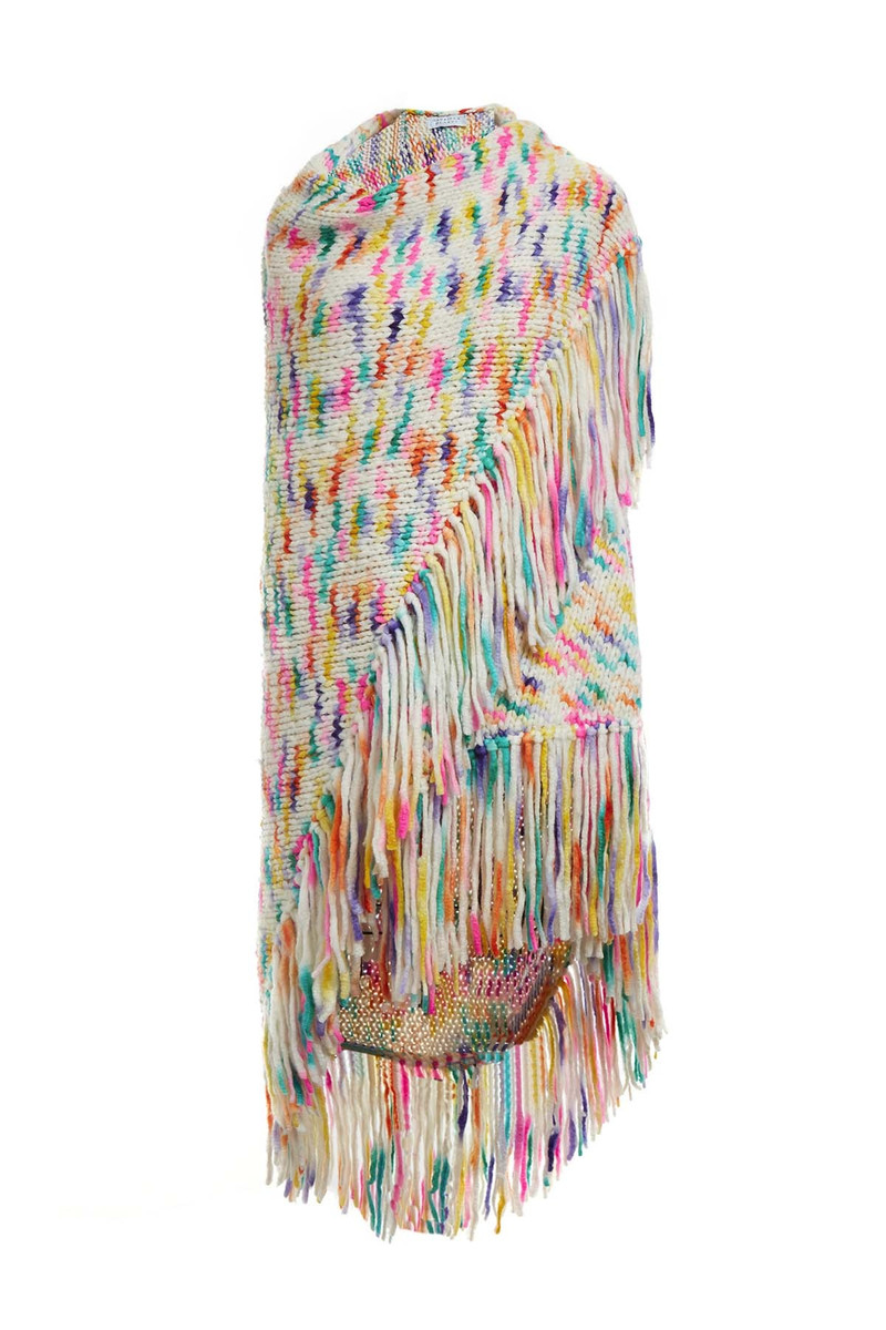 Lauren Knit Wrap in Space Dye Welfat Cashmere 1