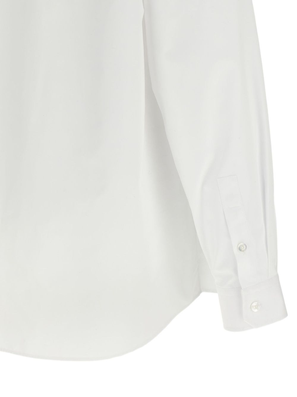 logo-embroidered poplin shirt - 4