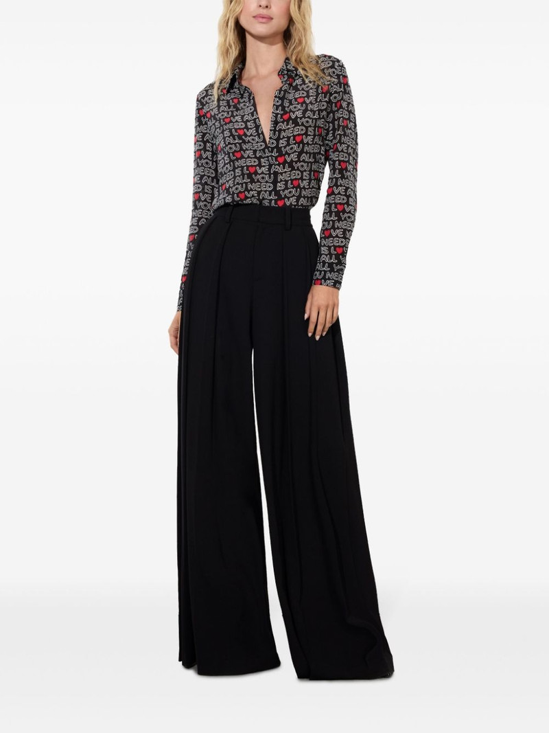 Alice + Olivia x The Beatles Willa shirt outlook