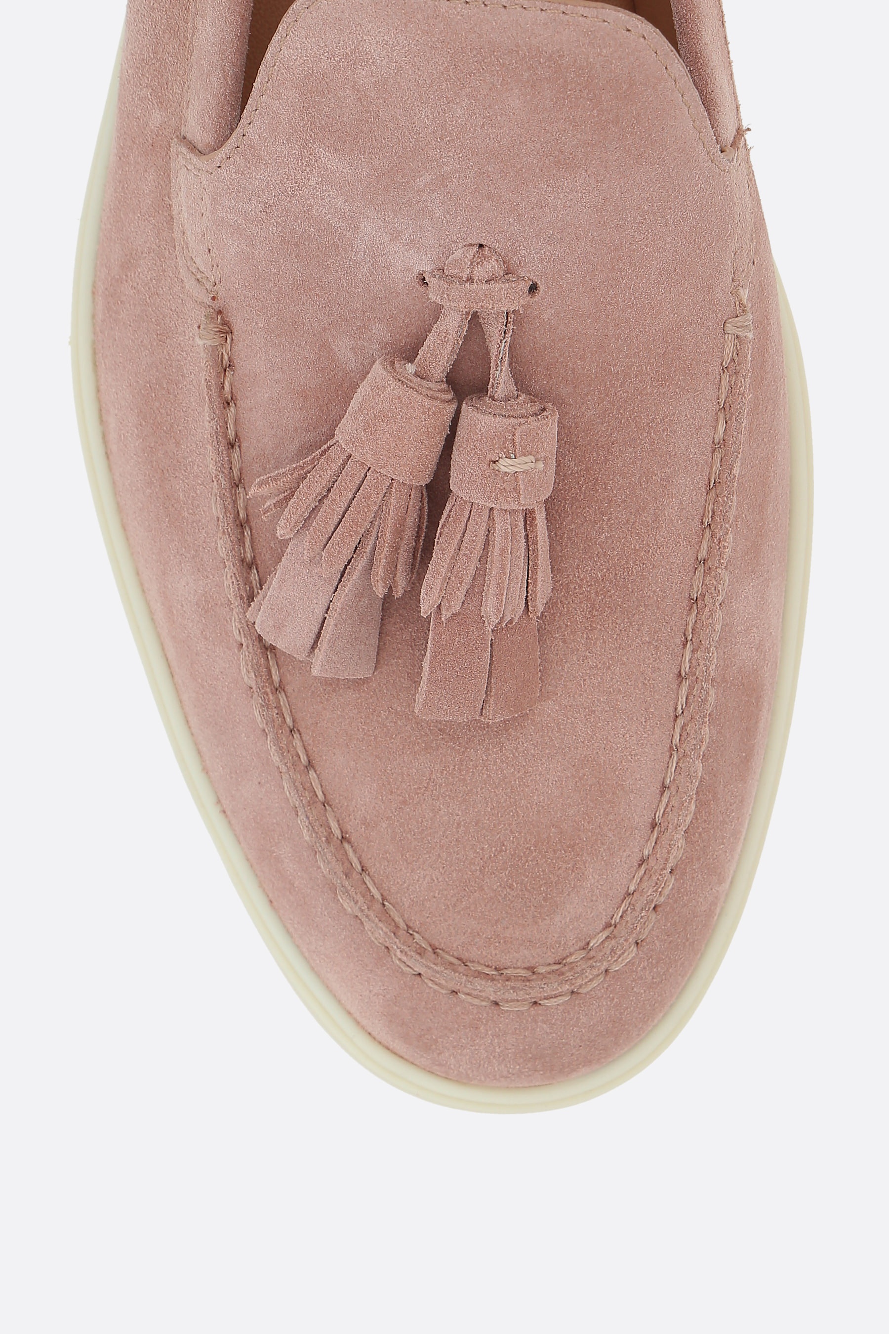 SUEDE LOAFERS WITH TASSELS - 4