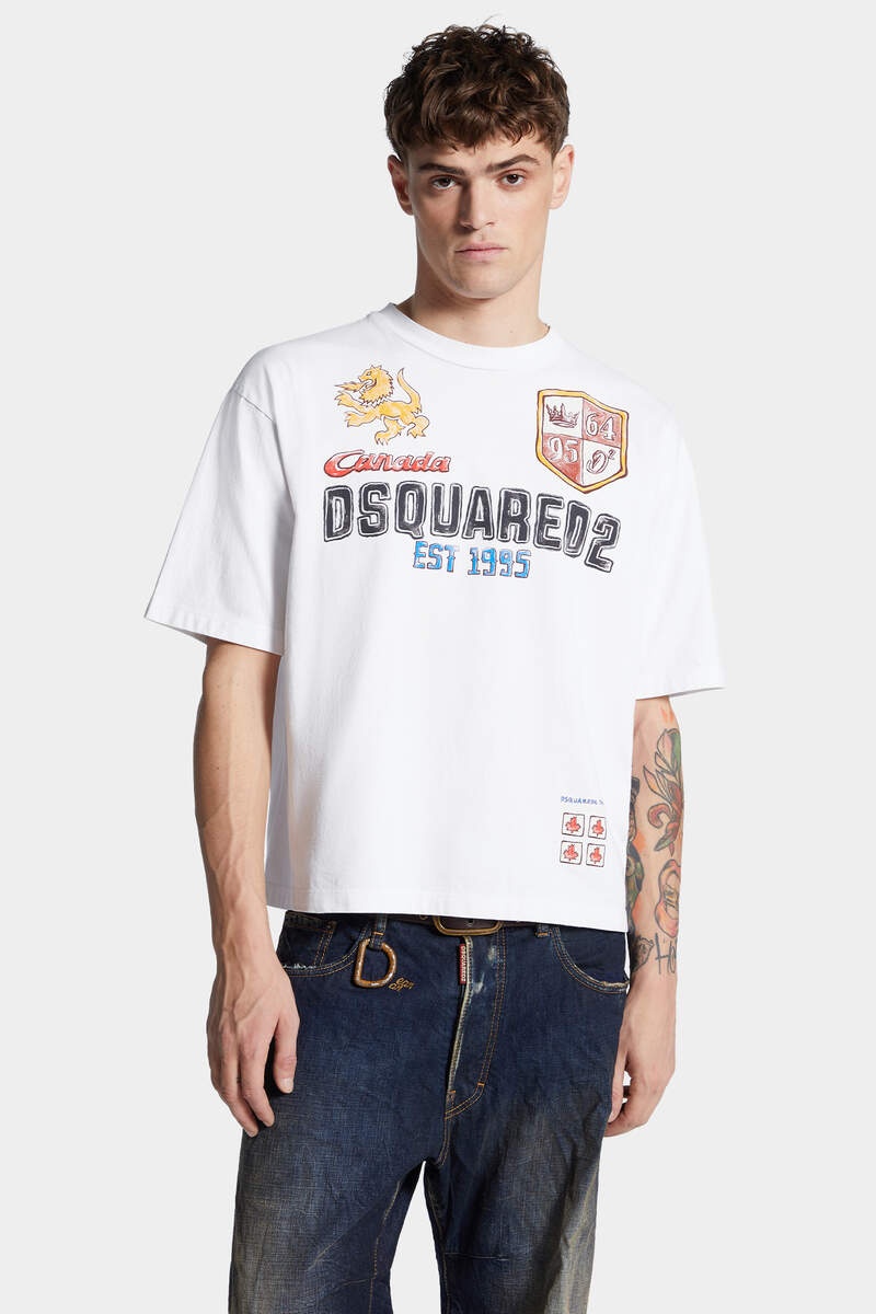LOOSE FIT HAND-DRAWN T-SHIRT - 3