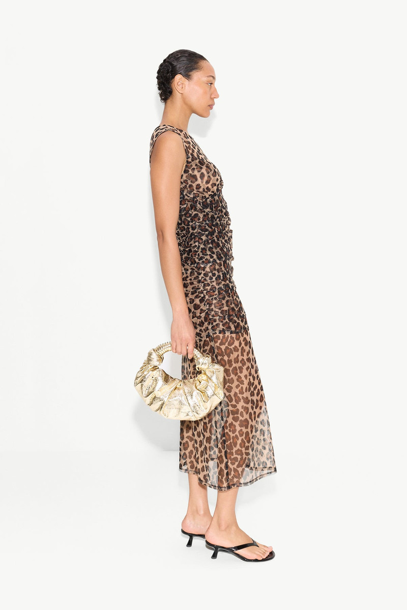 SIMONMILLER Kinny Mesh Dress In Cheetah outlook