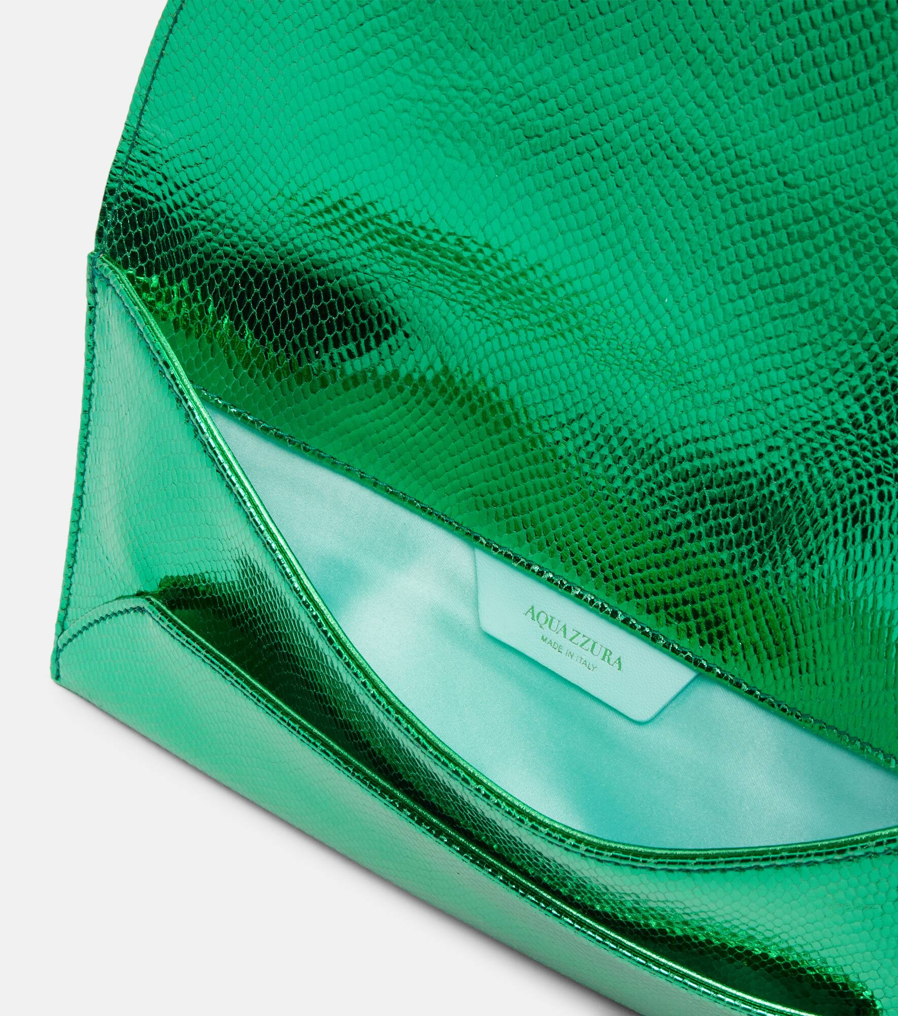 Envelope Small metallic leather clutch - 3