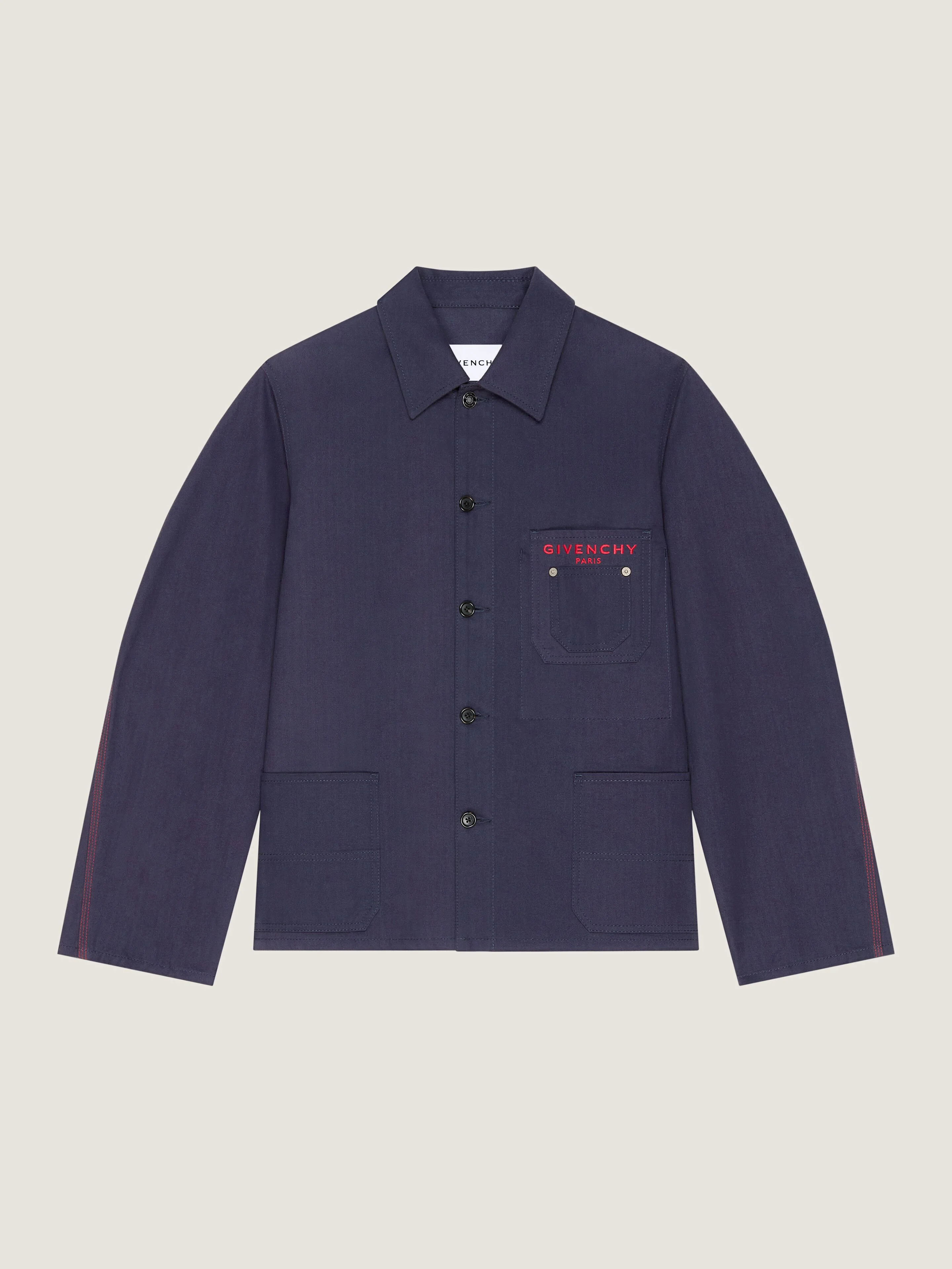 COUTURE SEAM JACKET IN DENIM EMBROIDERED GIVENCHY PARIS - 1