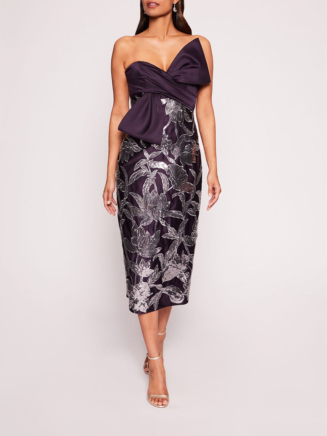 LOTUS SEQUIN MIDI DRESS - 1