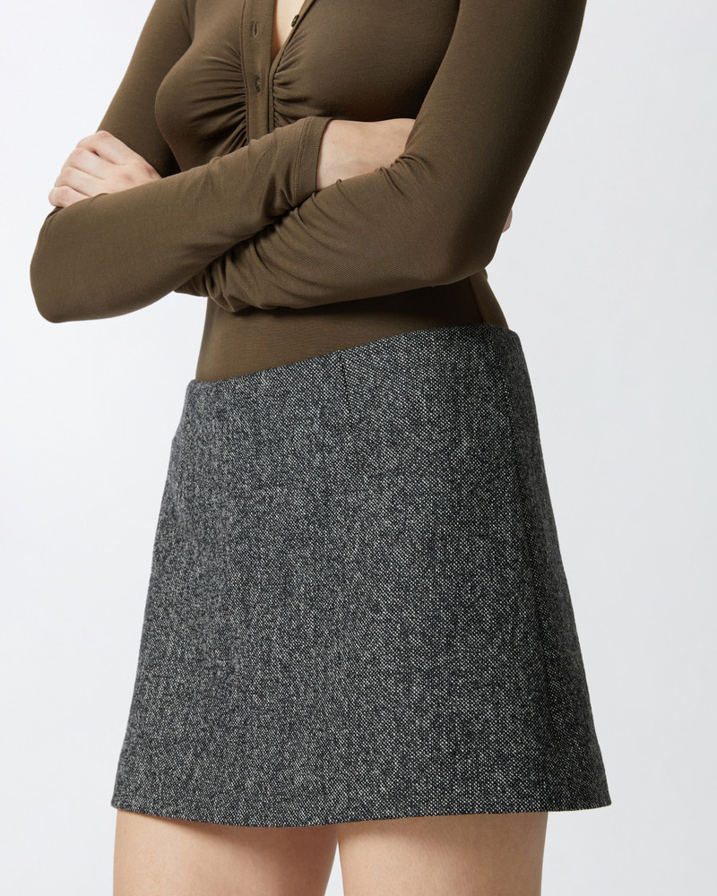 TWEED A-LINE MINI SKIRT 5