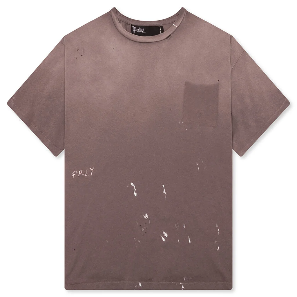 BEAD TEE - BROWN - 1