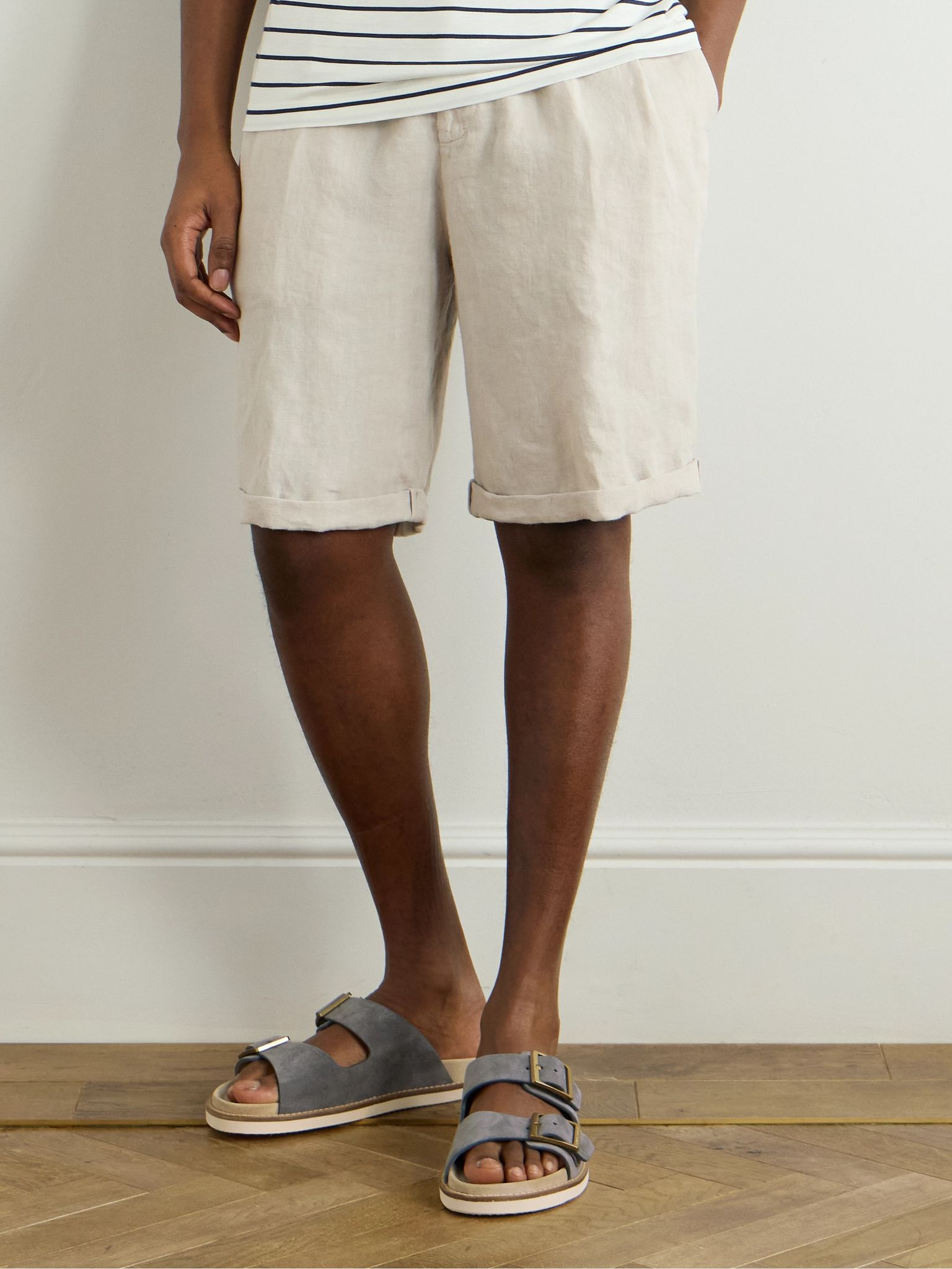 Suede Sandals Gray - 2
