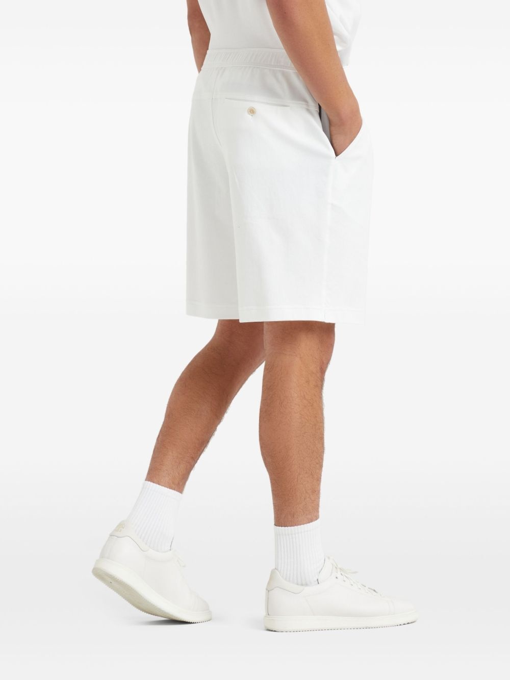 logo-embroidered shorts - 4