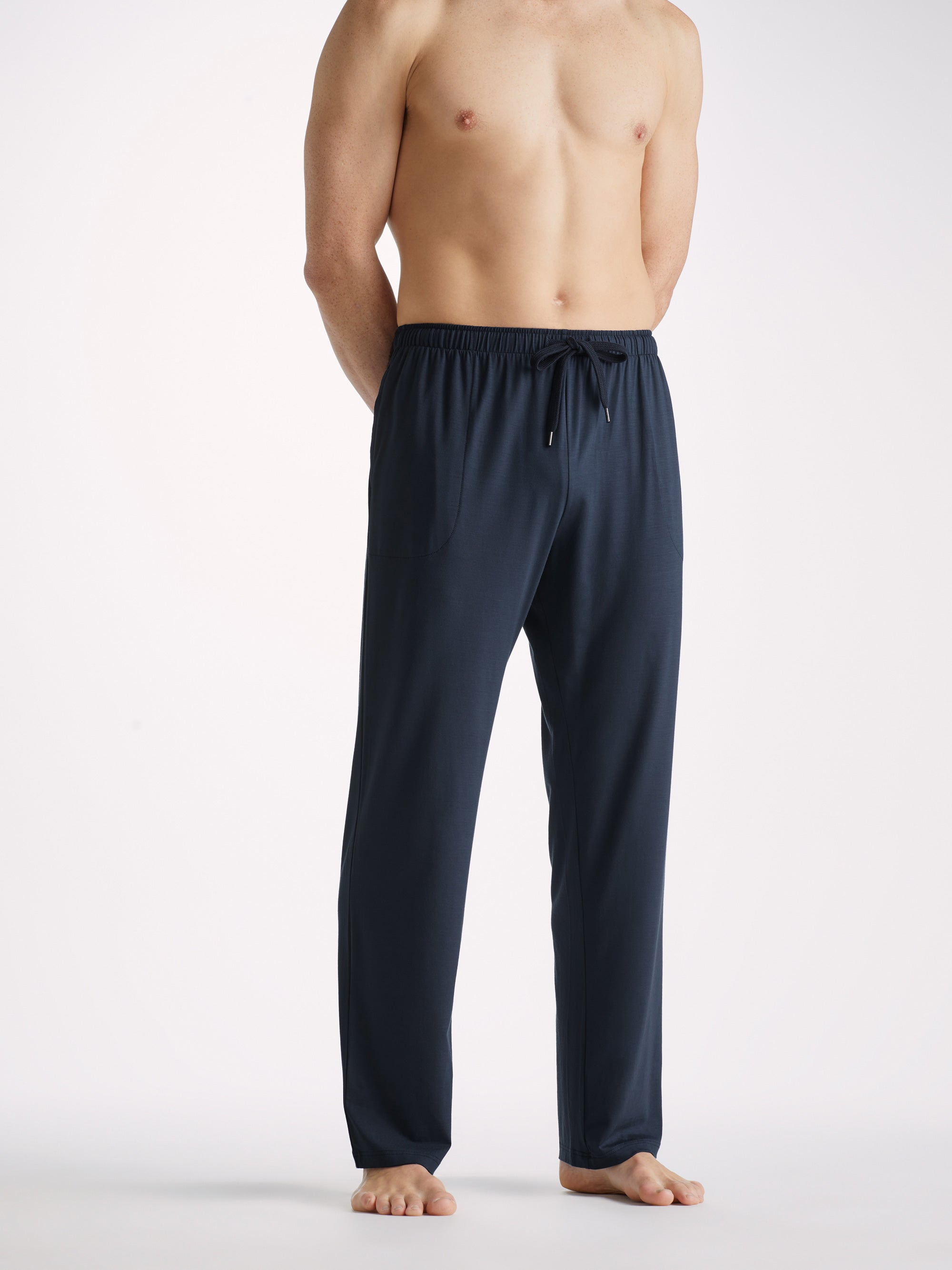 Men's Lounge Trousers Basel Micro Modal Stretch Navy - 8