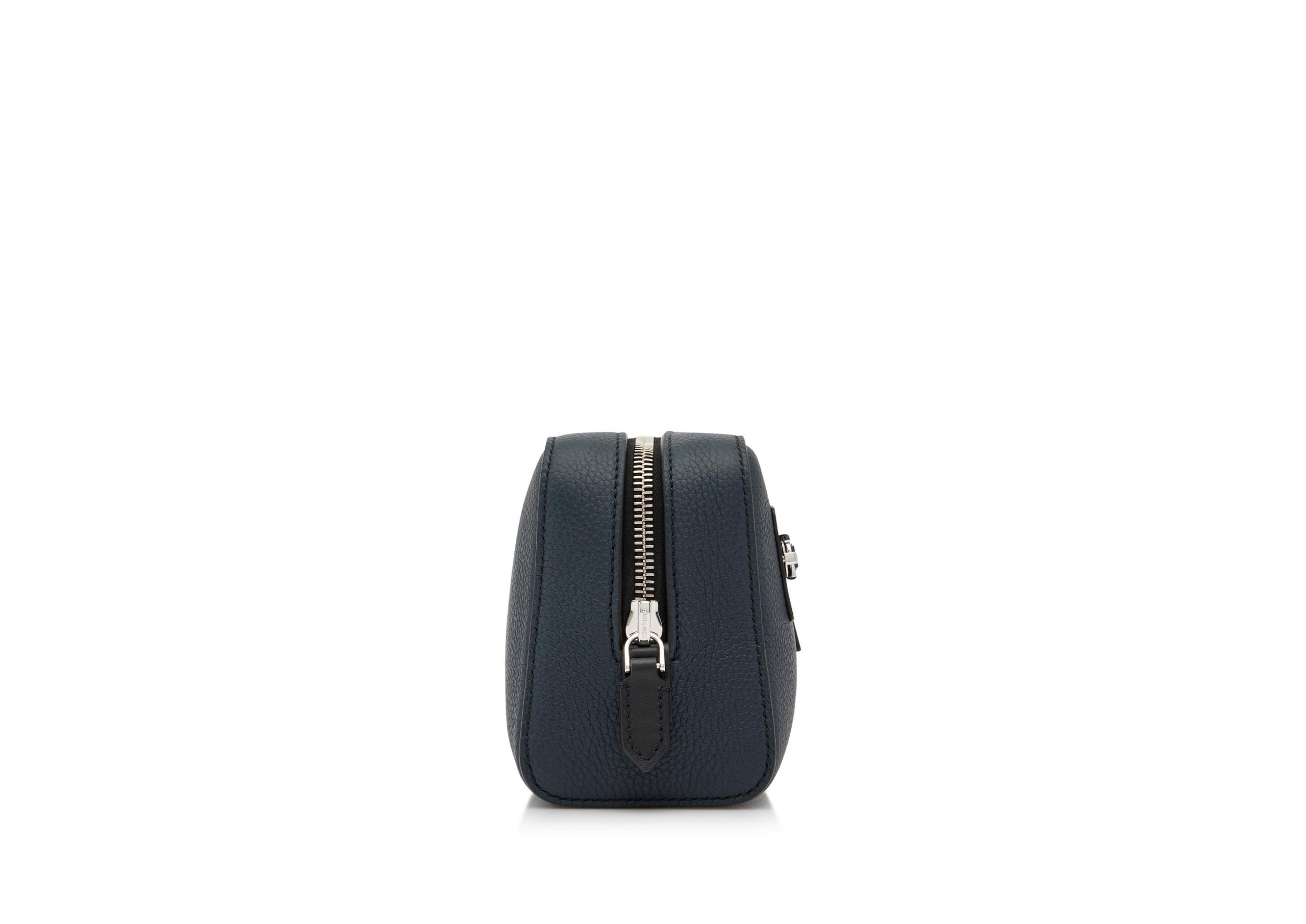 GRAIN LEATHER SMART TOILETRY BAG - 2