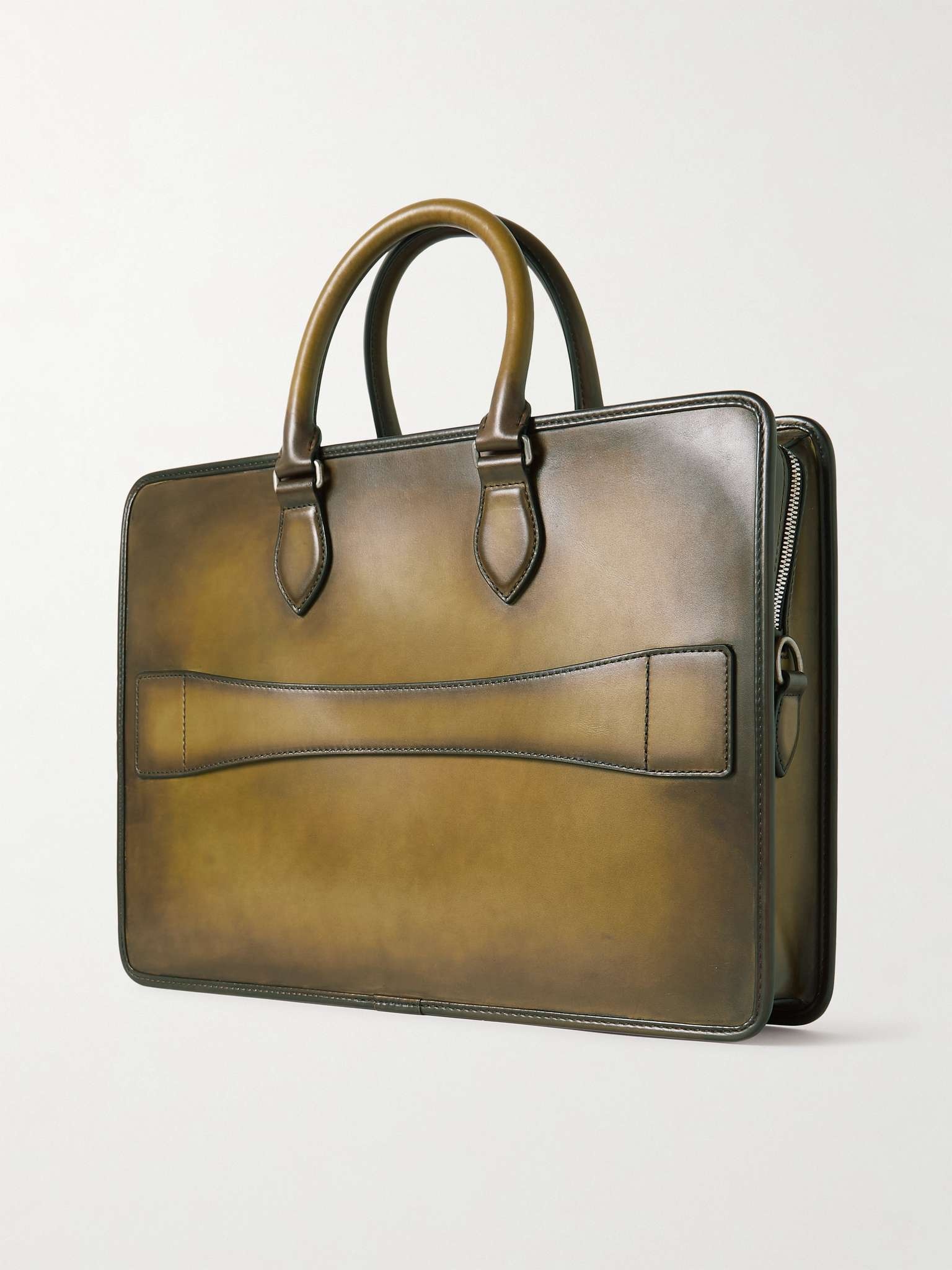 1 Jour Neo Scritto Venezia Leather Briefcase - 4