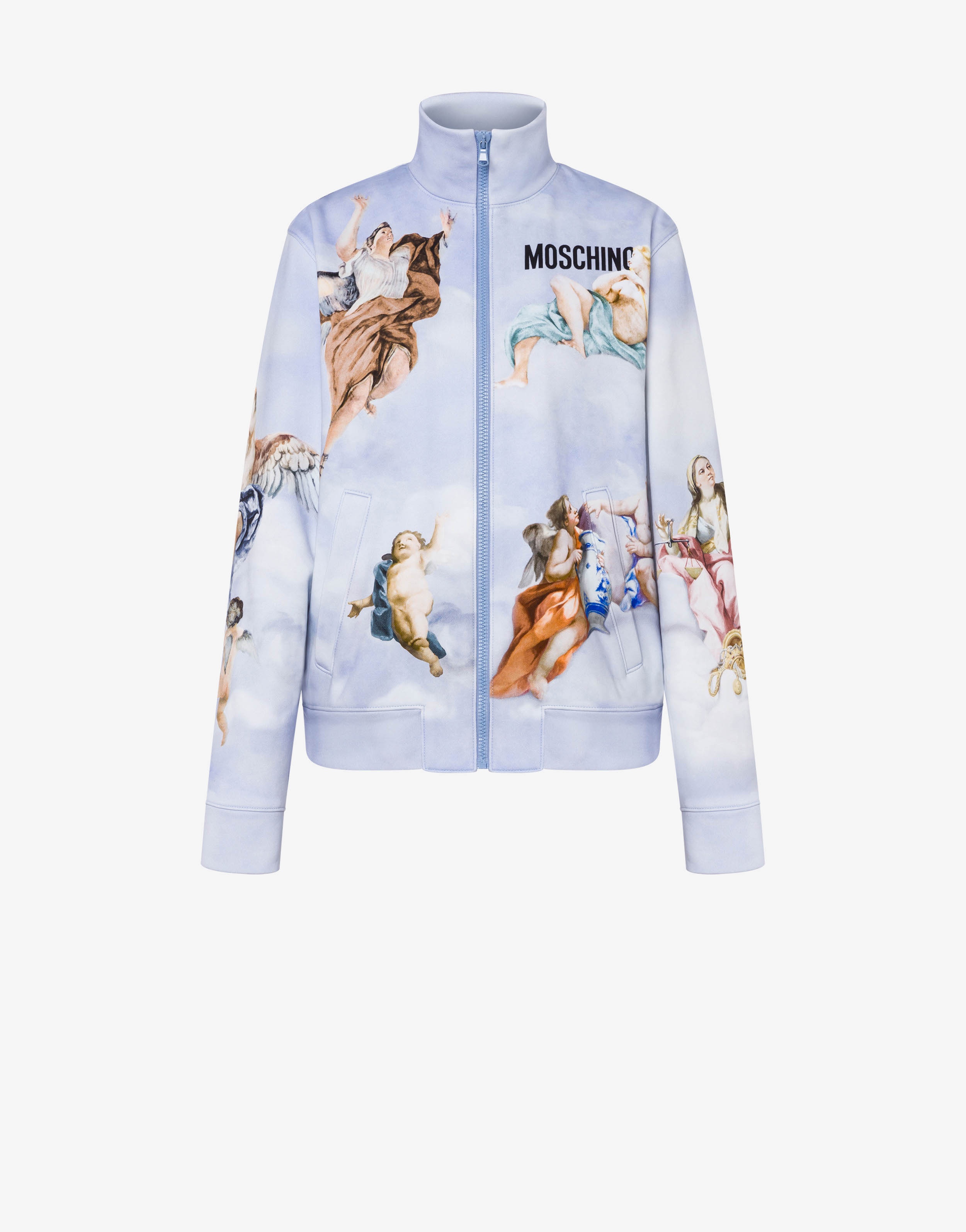 FRESCO PRINT COTTON SWEATSHIRT - 1
