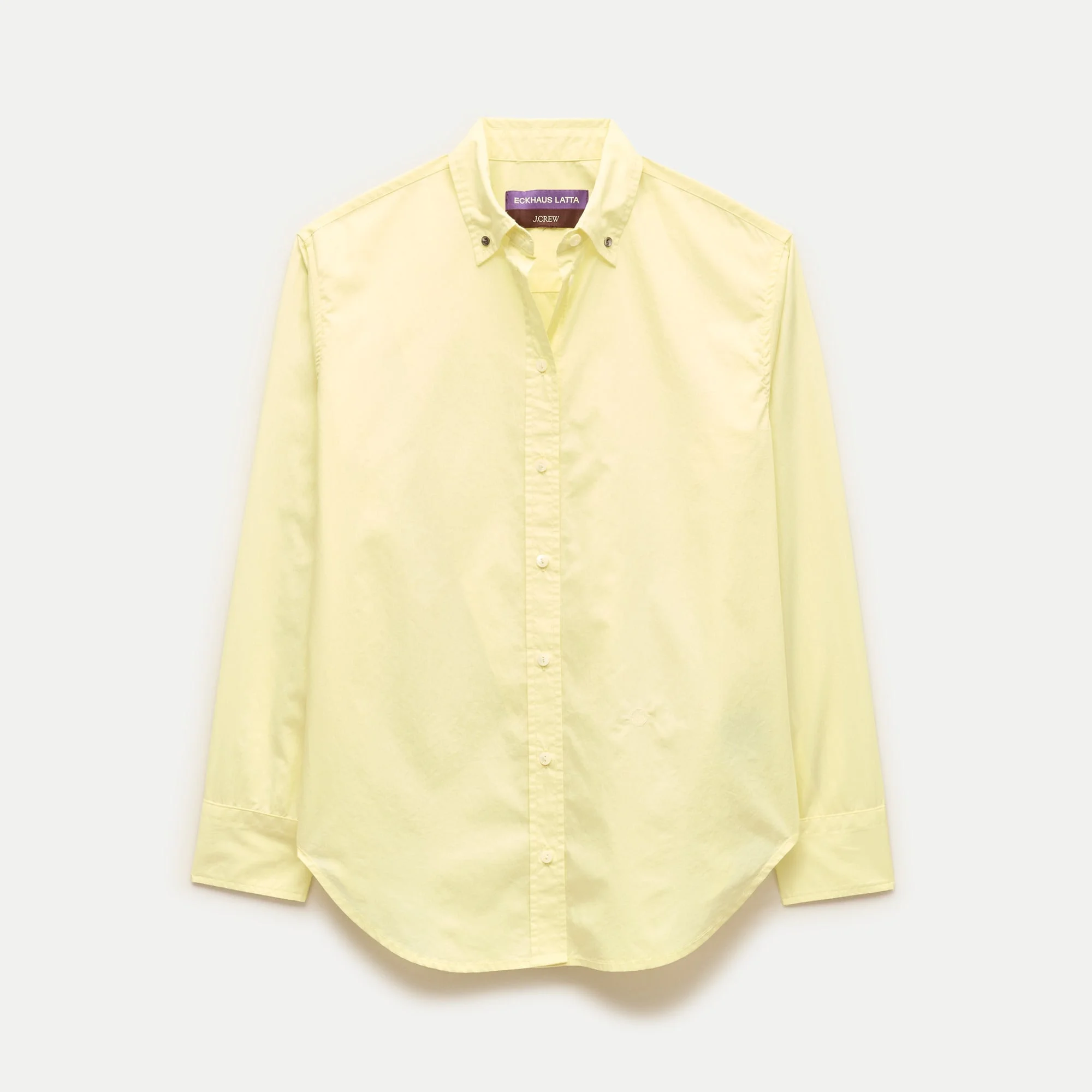 Eckhaus Latta x J.Crew overlap button-down shirt in cotton poplin - 1