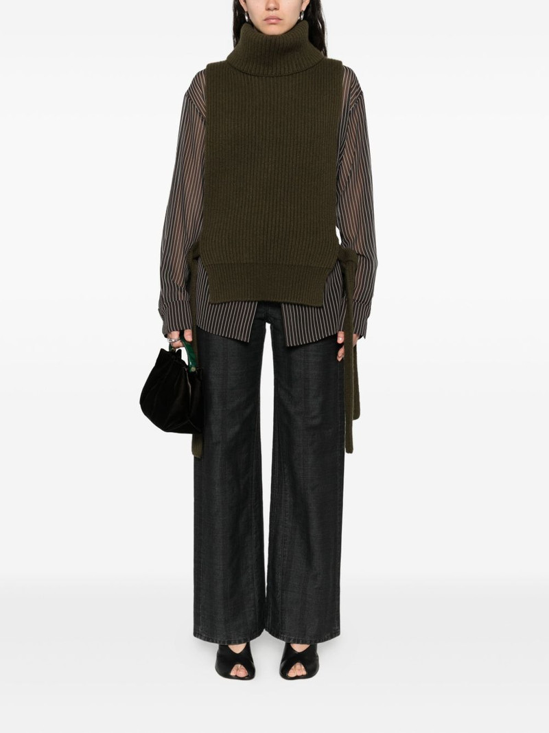 UMA WANG high-neck knitted top outlook