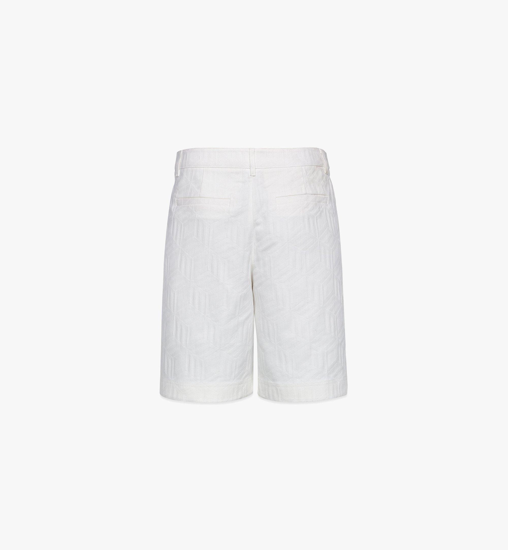 Men’s Cubic Jacquard Denim Shorts - 3