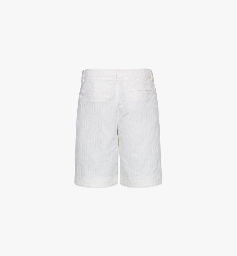 Men’s Cubic Jacquard Denim Shorts 3