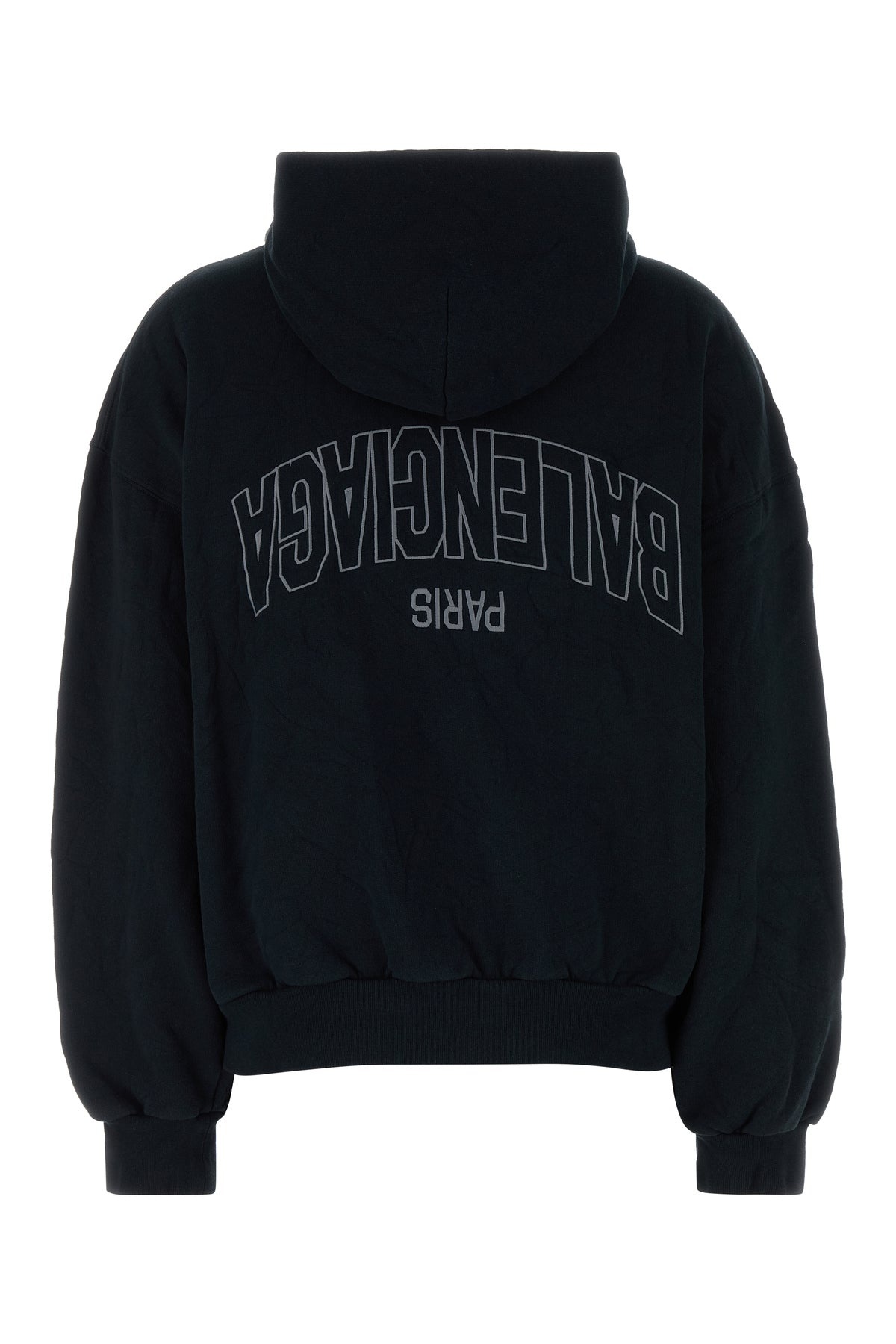 Black cotton sweatshirt - 2