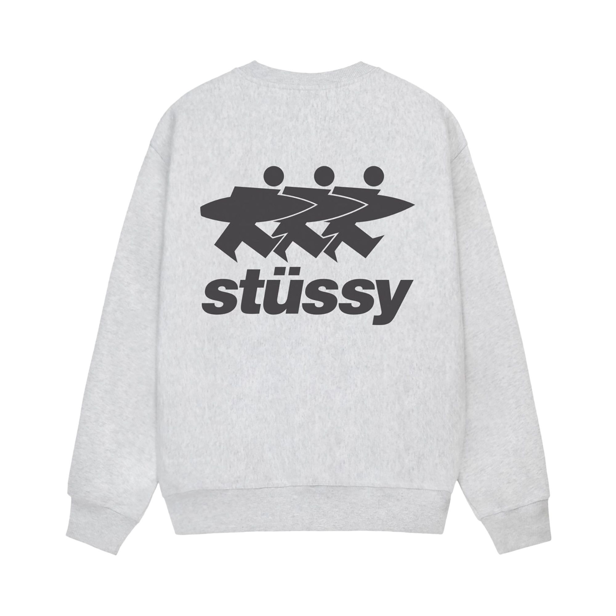 Stussy Surfwalk Crew 'Ash Heather' - 2