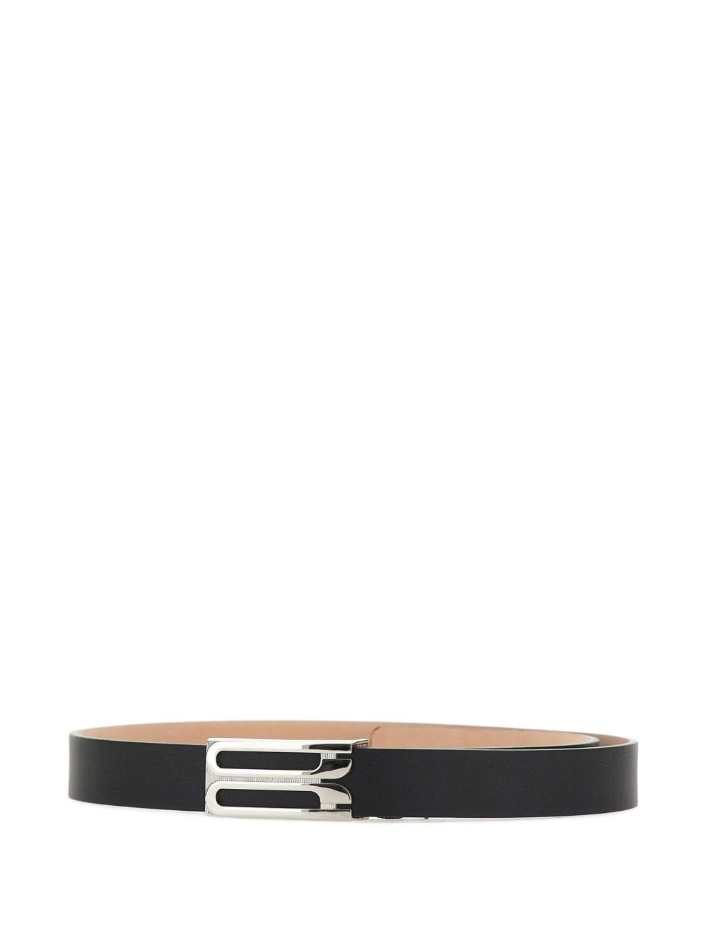 buckle leather belt - 4