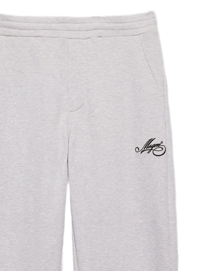 MSGM logo-detail cotton track pants outlook