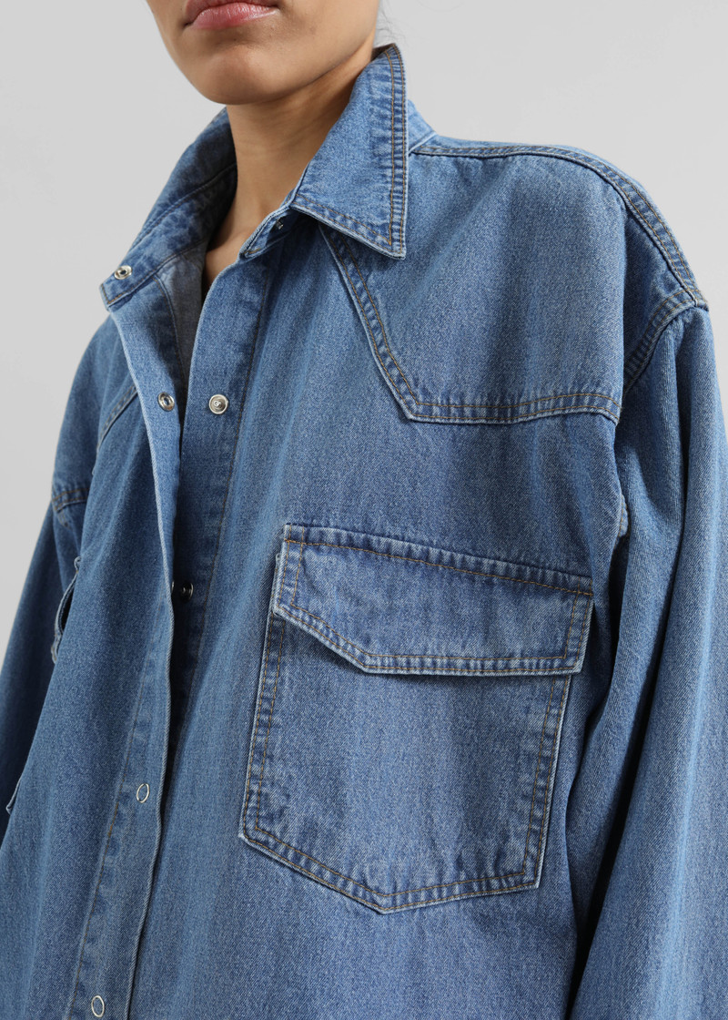 Desona Denim Shirt - Medium Wash 4