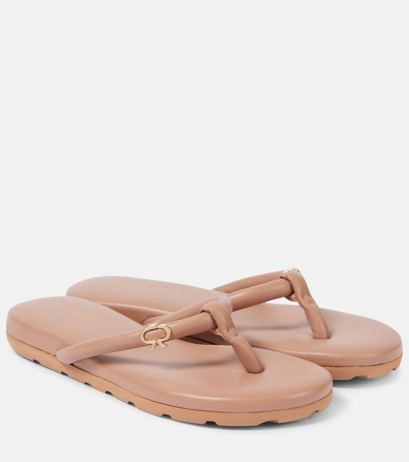 Juno leather thong sandals - 1