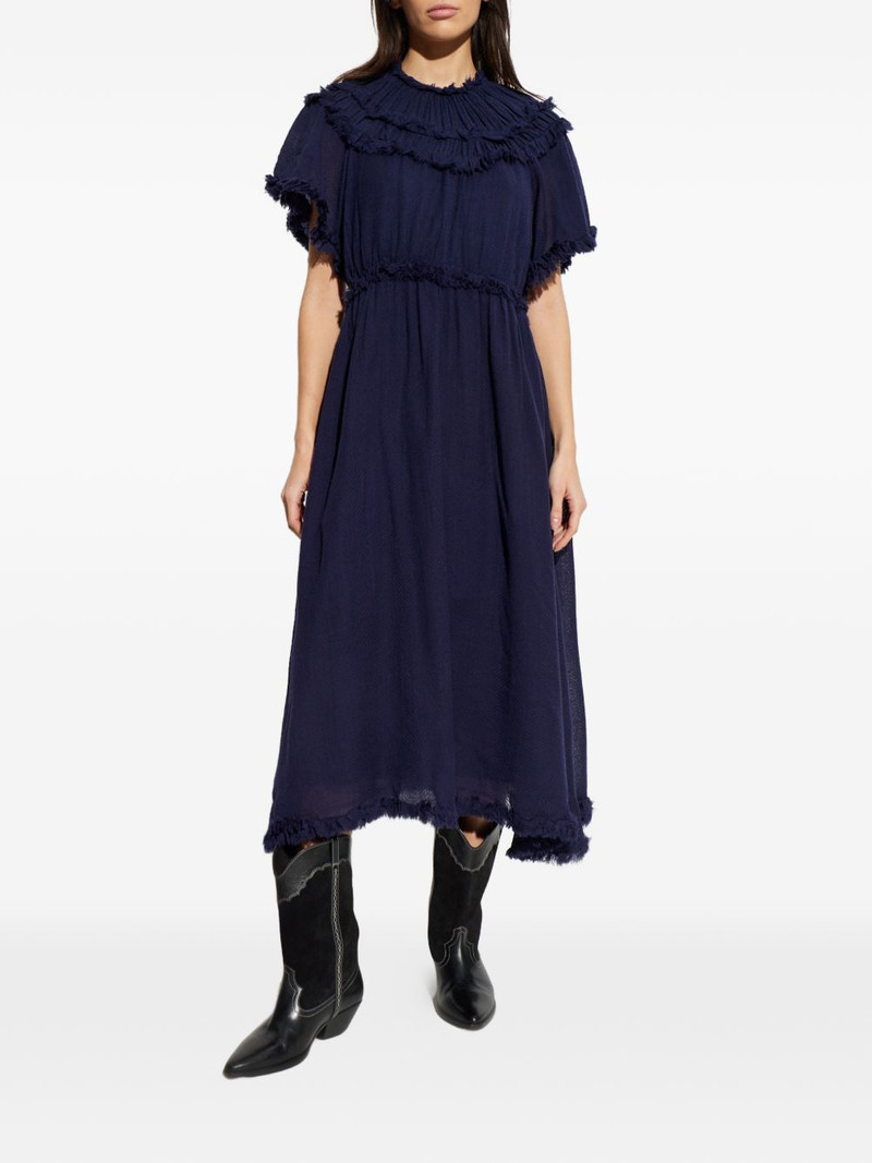 Ayan ruffled fringed dress 3