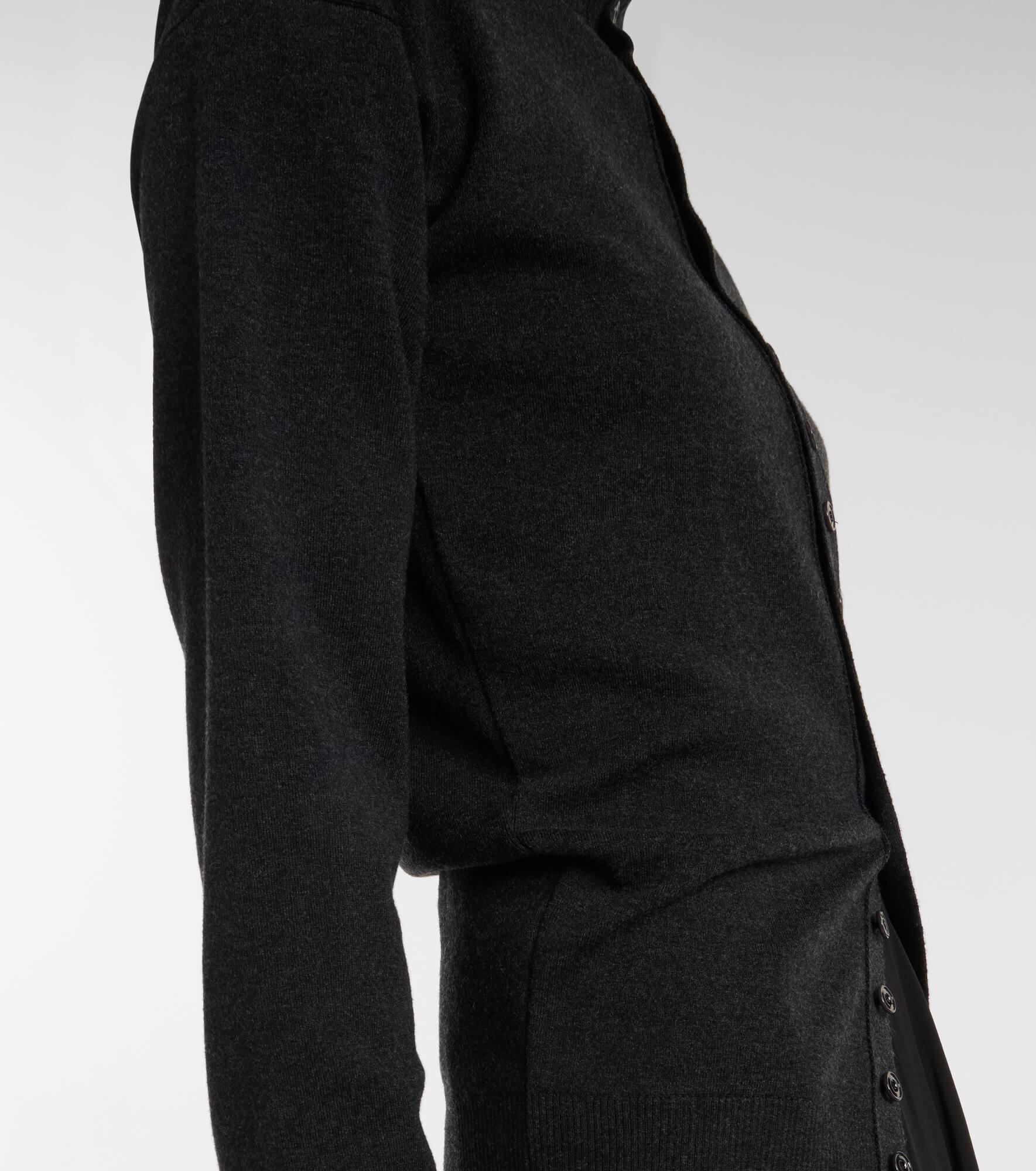 Turtleneck wool cardigan - 5