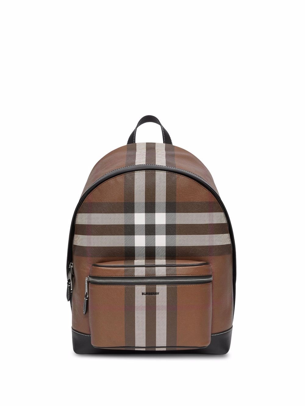 check-print backpack - 1
