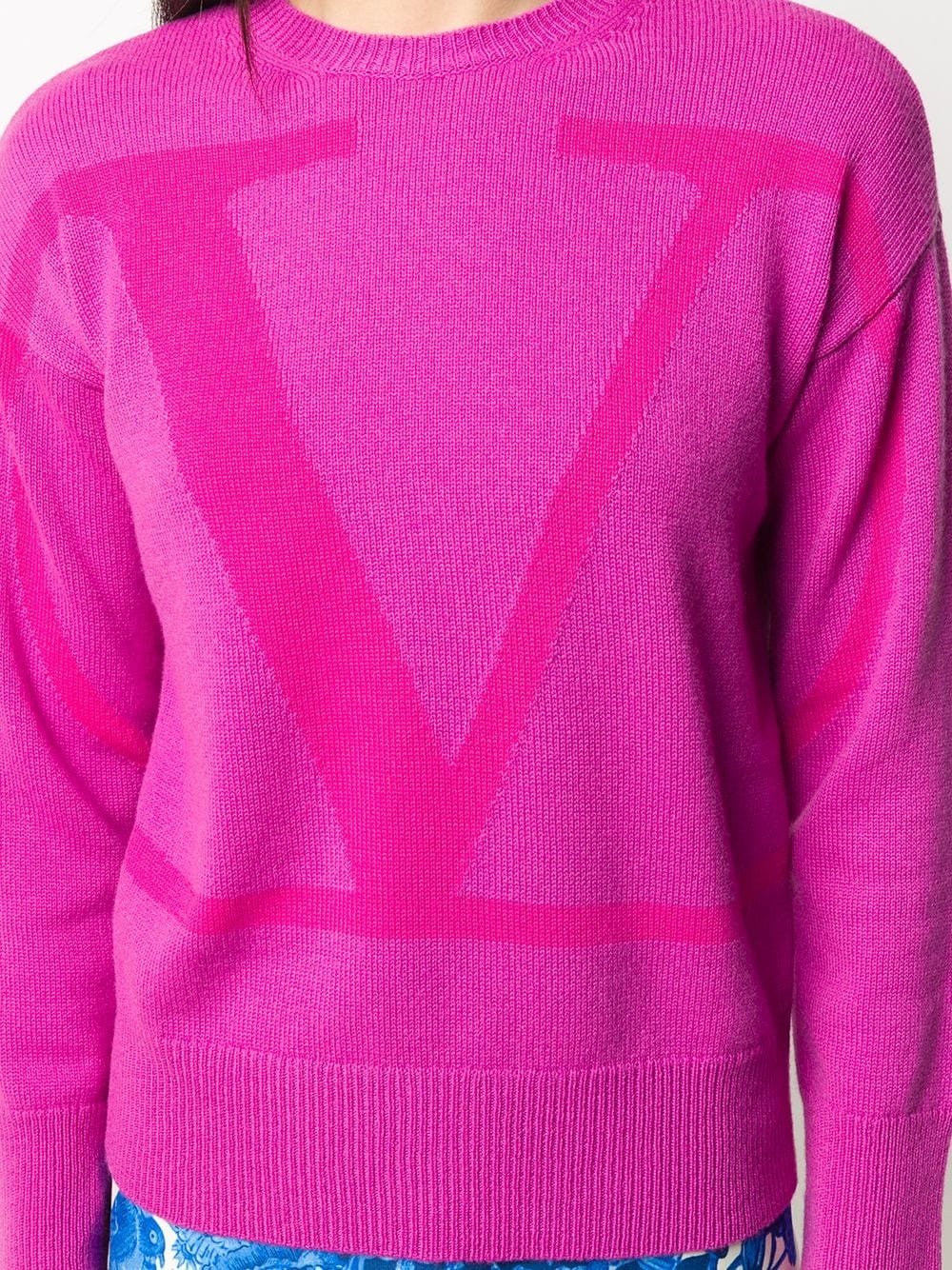 VLOGO cashmere jumper - 5