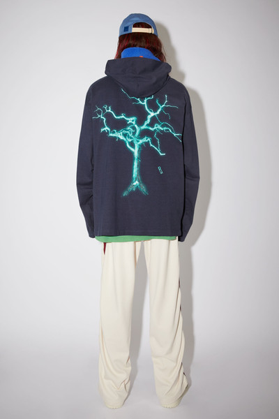 Acne Studios Hooded t-shirt - Faded indigo outlook