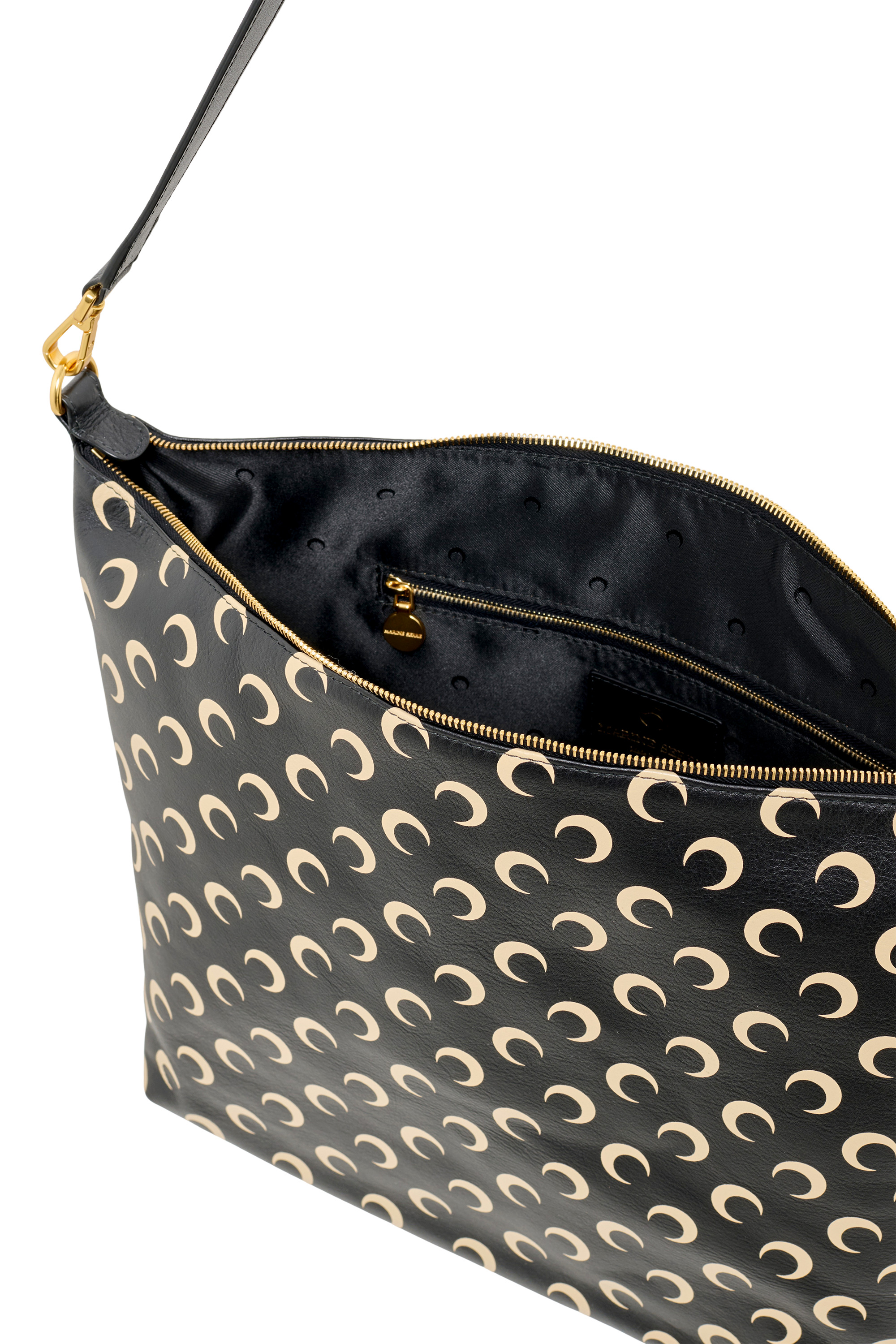 Moon Screenprint Leather Mail - 3