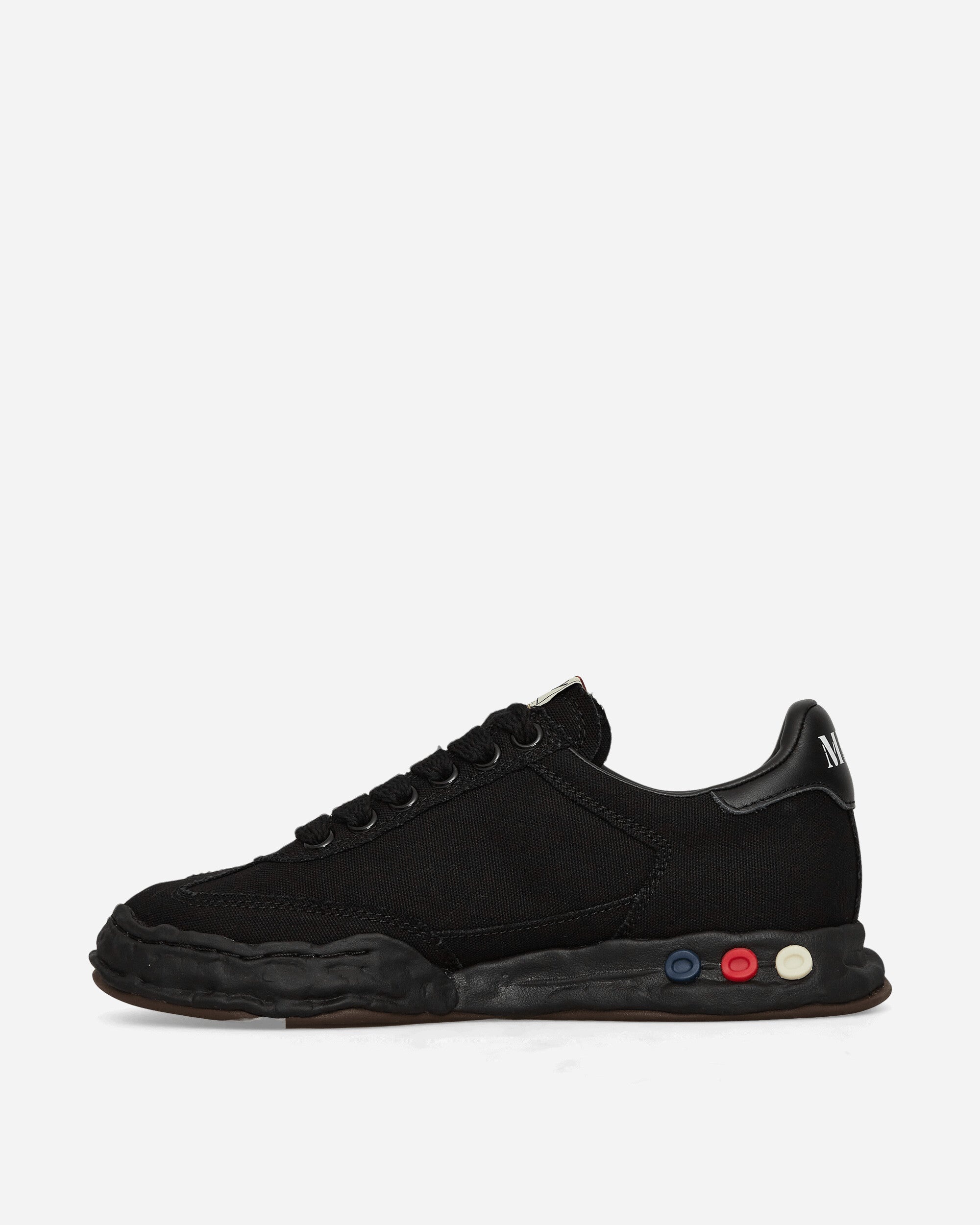 Herbie OG Sole Over-Dyed Canvas Low Sneakers Black - 3