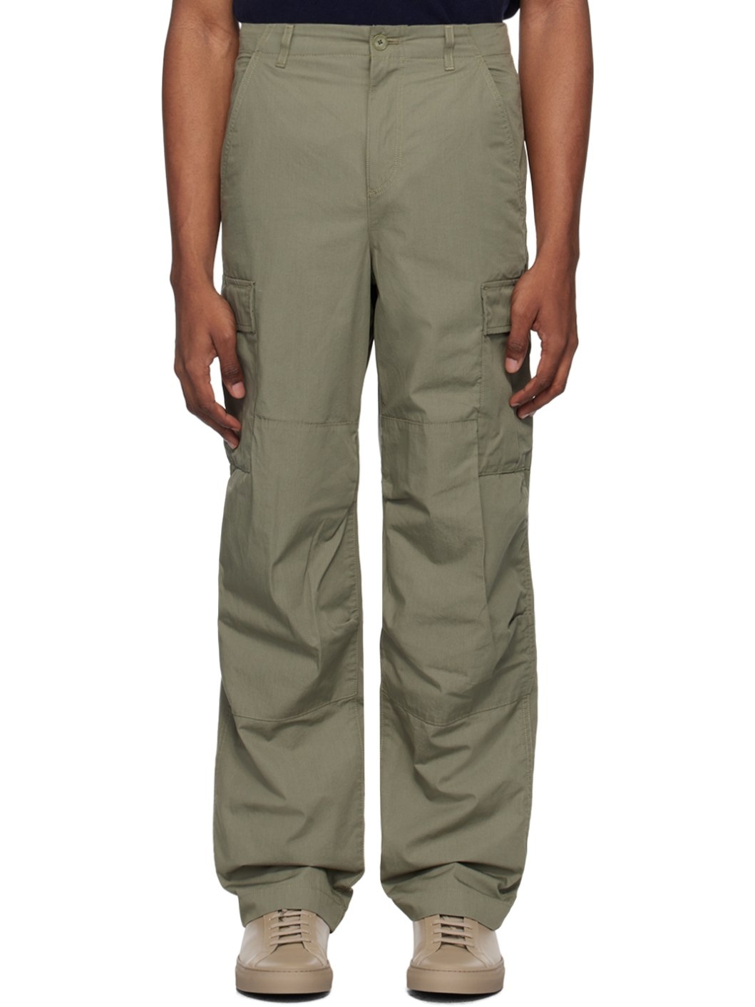 Khaki Lightweight Cargo Pants - 1