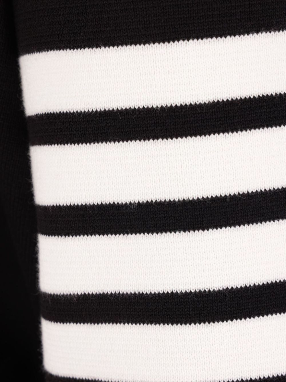 stripe-detail cotton cardigan - 3