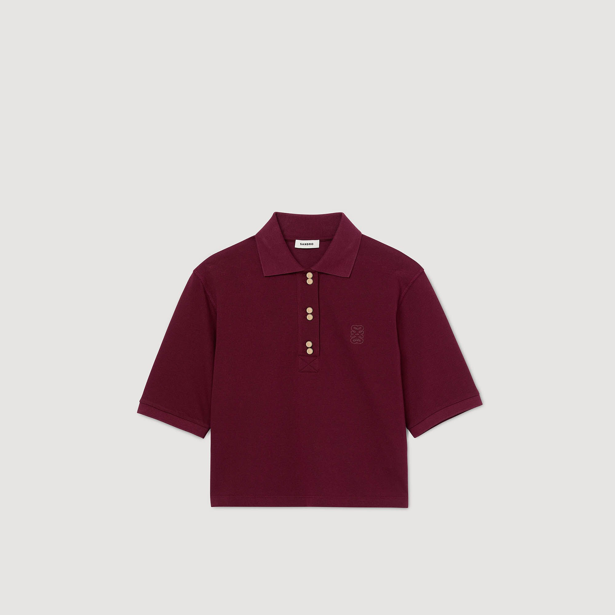 POLO SHIRT WITH DECORATIVE BUTTONS - 6