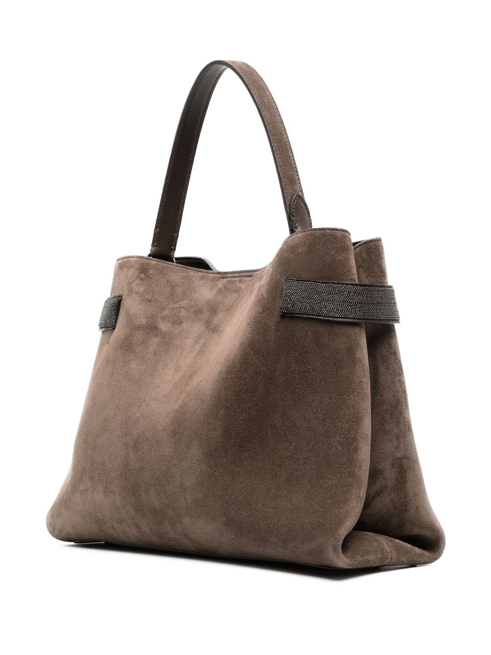 suede tote bag - 3