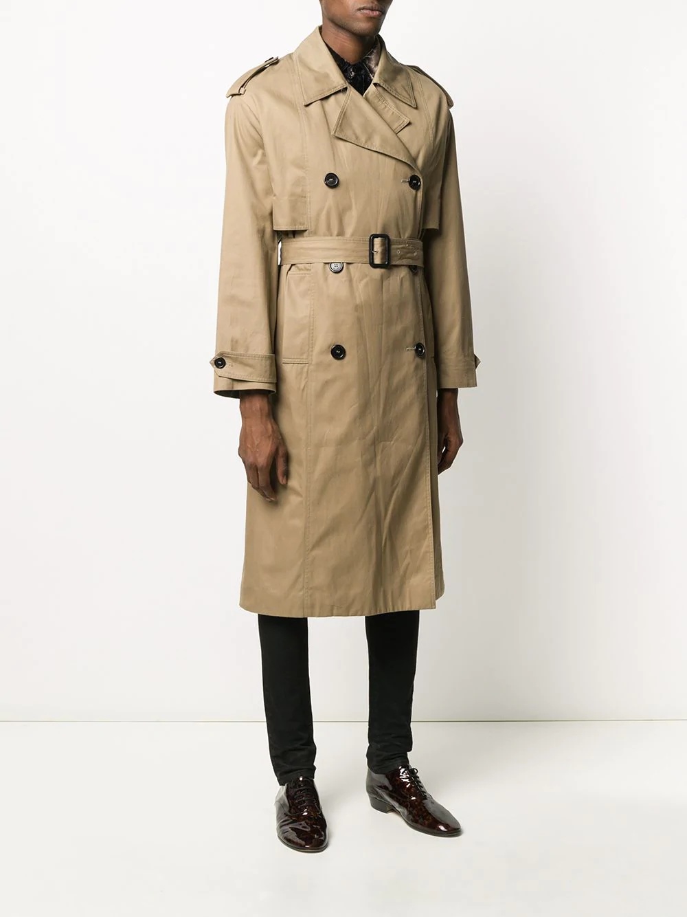 double-breasted trench coat - 3