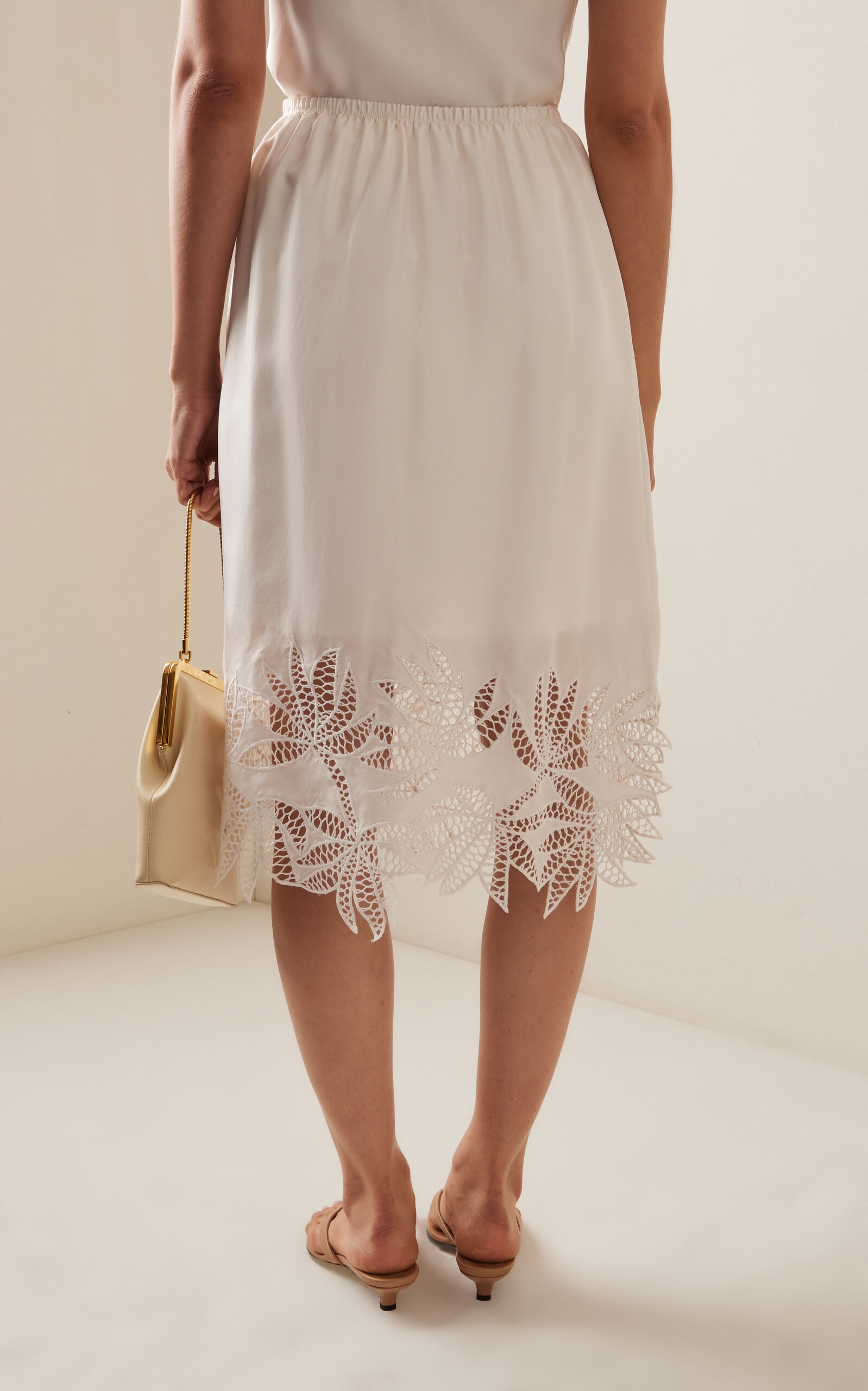 Coverly Silk Skirt white - 4